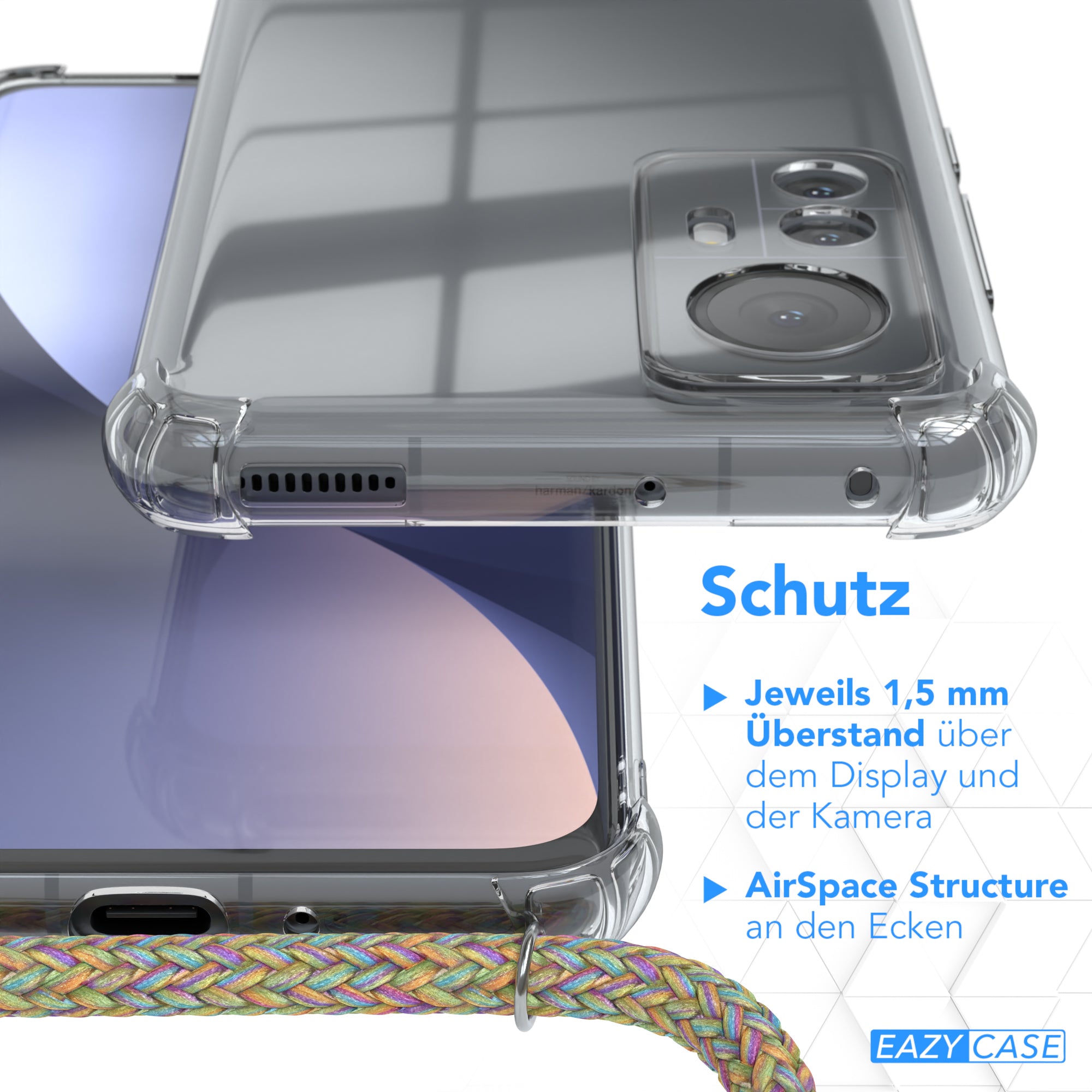 Xiaomi 12 / 12X transparente Hülle + Kordel