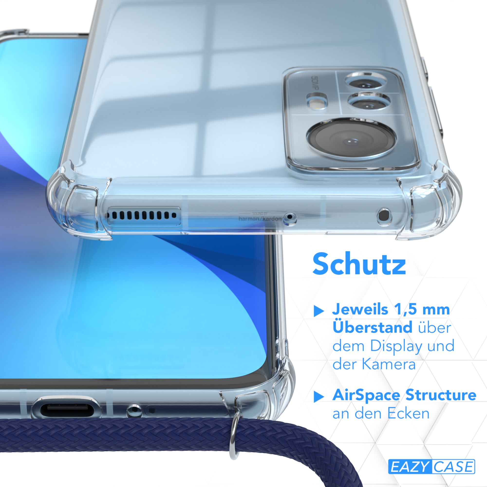 Xiaomi 12 / 12X transparente Hülle + Kordel