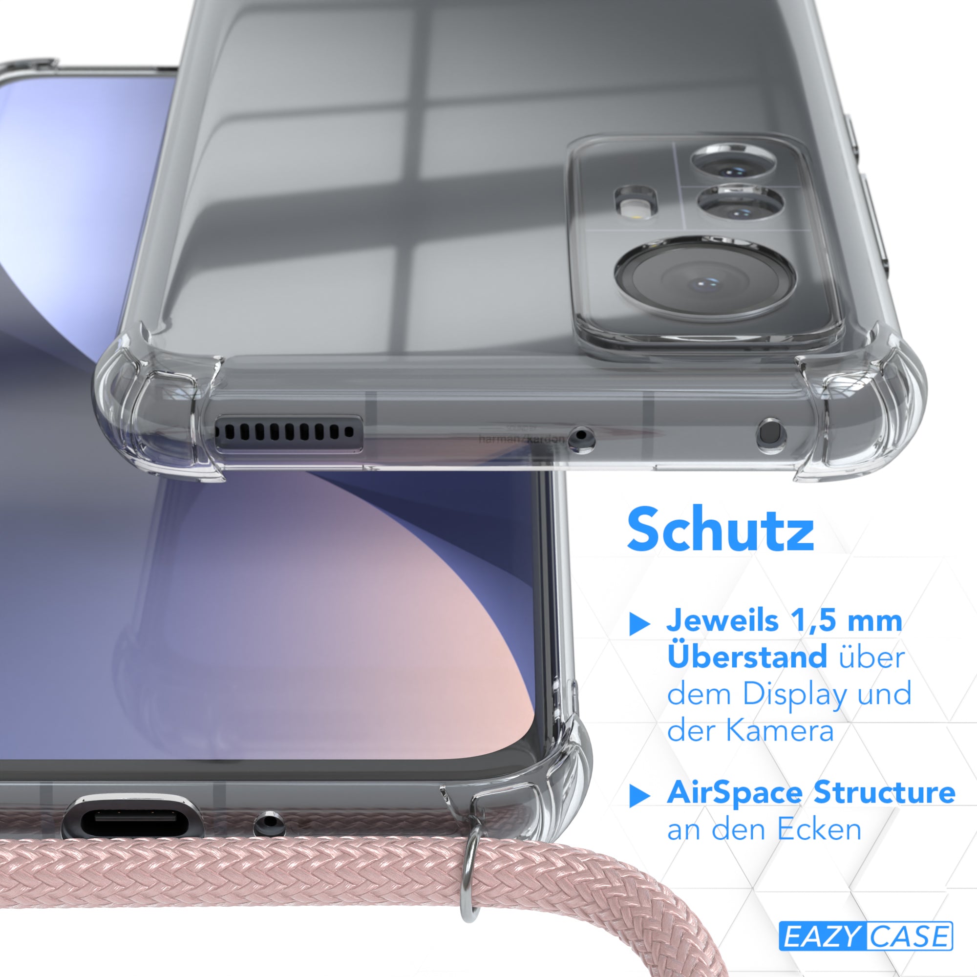 Xiaomi 12 / 12X transparente Hülle + Kordel