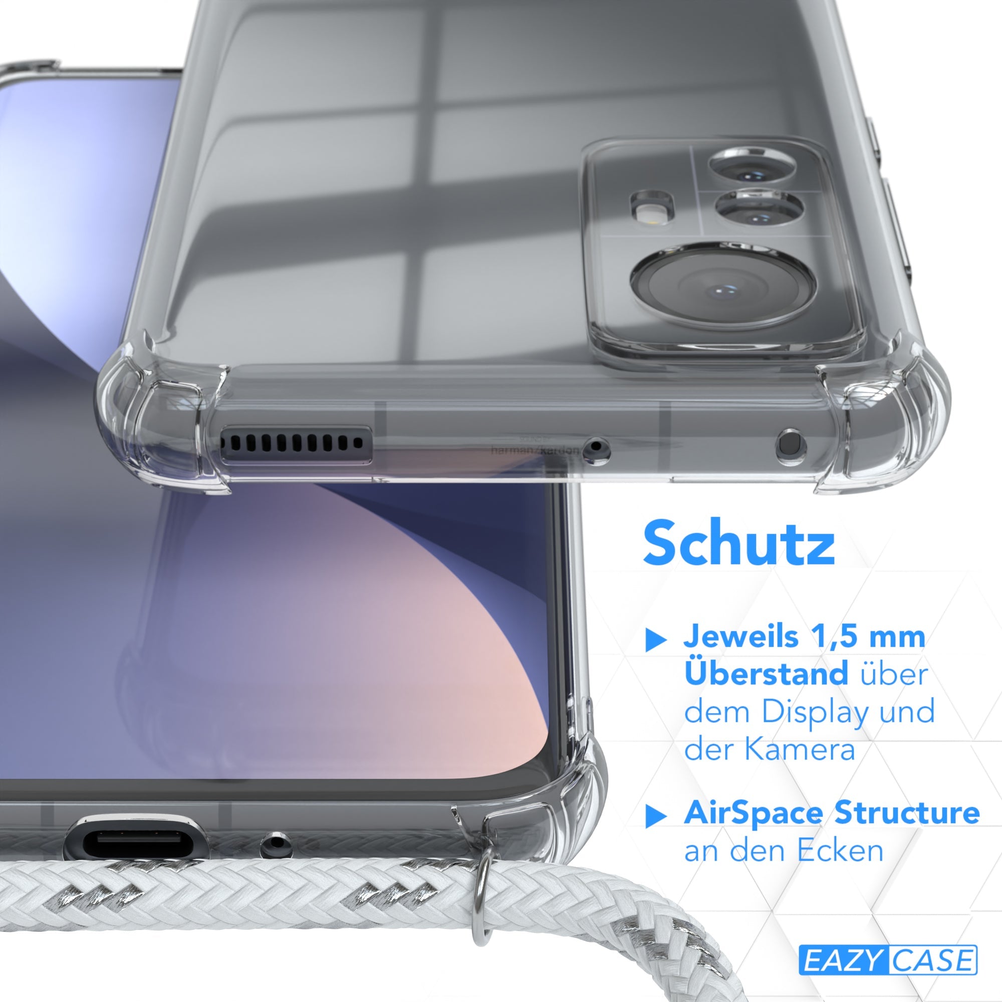 Xiaomi 12 / 12X transparente Hülle + Kordel