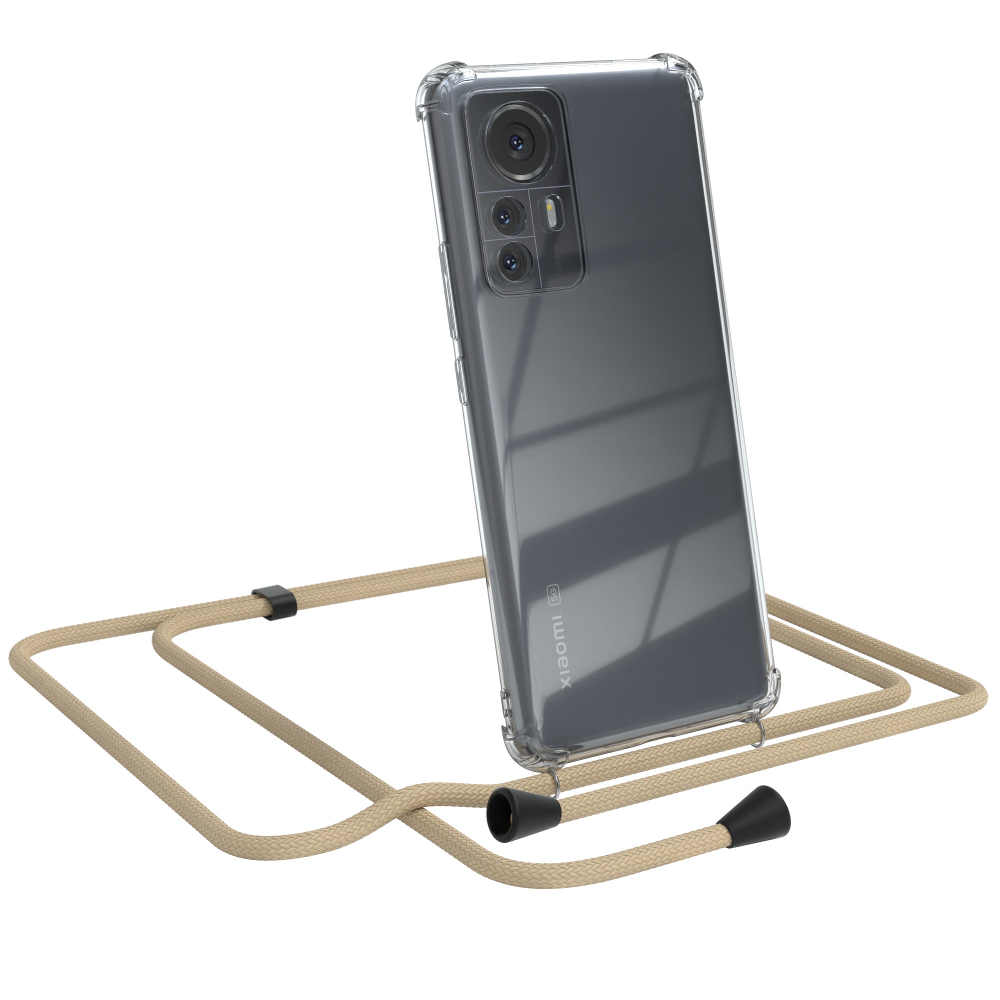 Xiaomi 12 Pro transparente Hülle + Kordel