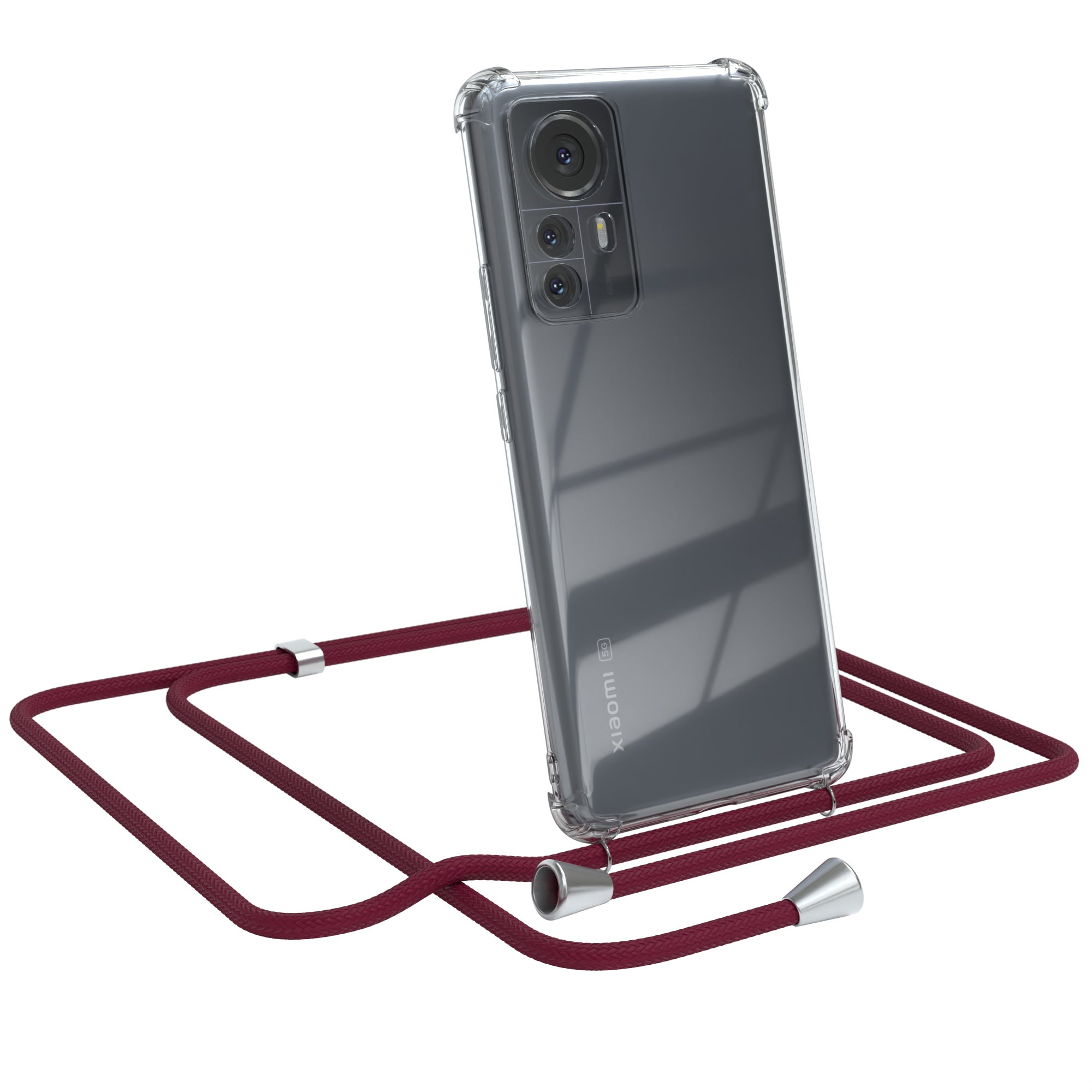 Xiaomi 12 Pro transparente Hülle + Kordel