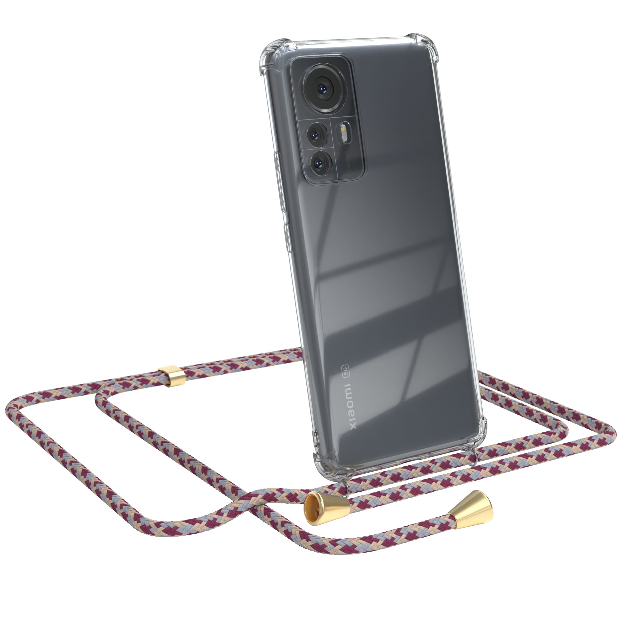 Xiaomi 12 Pro transparente Hülle + Kordel
