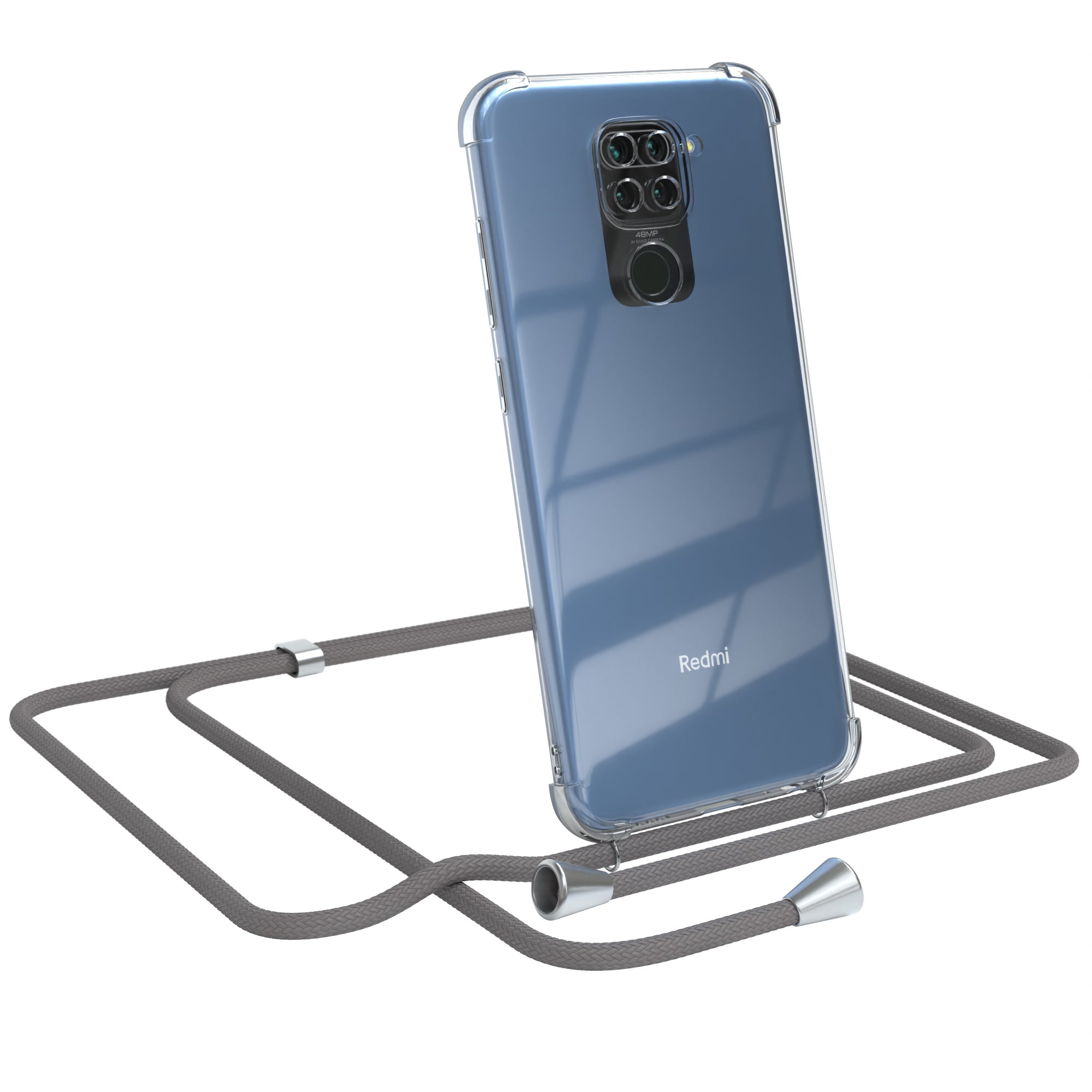 Xiaomi Redmi Note 9 / Redmi 10X 4G transparente Hülle + Kordel
