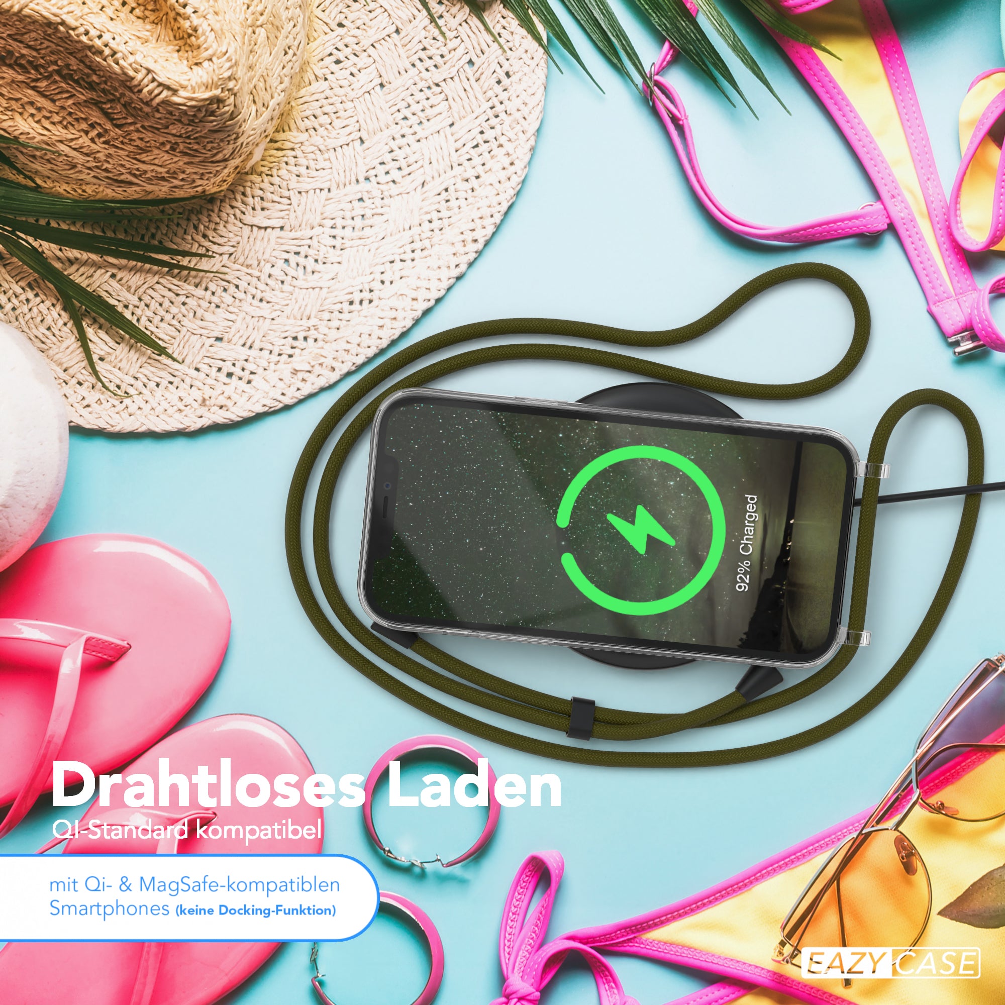 iPhone 12 Pro Max transparente Hülle + Kordel