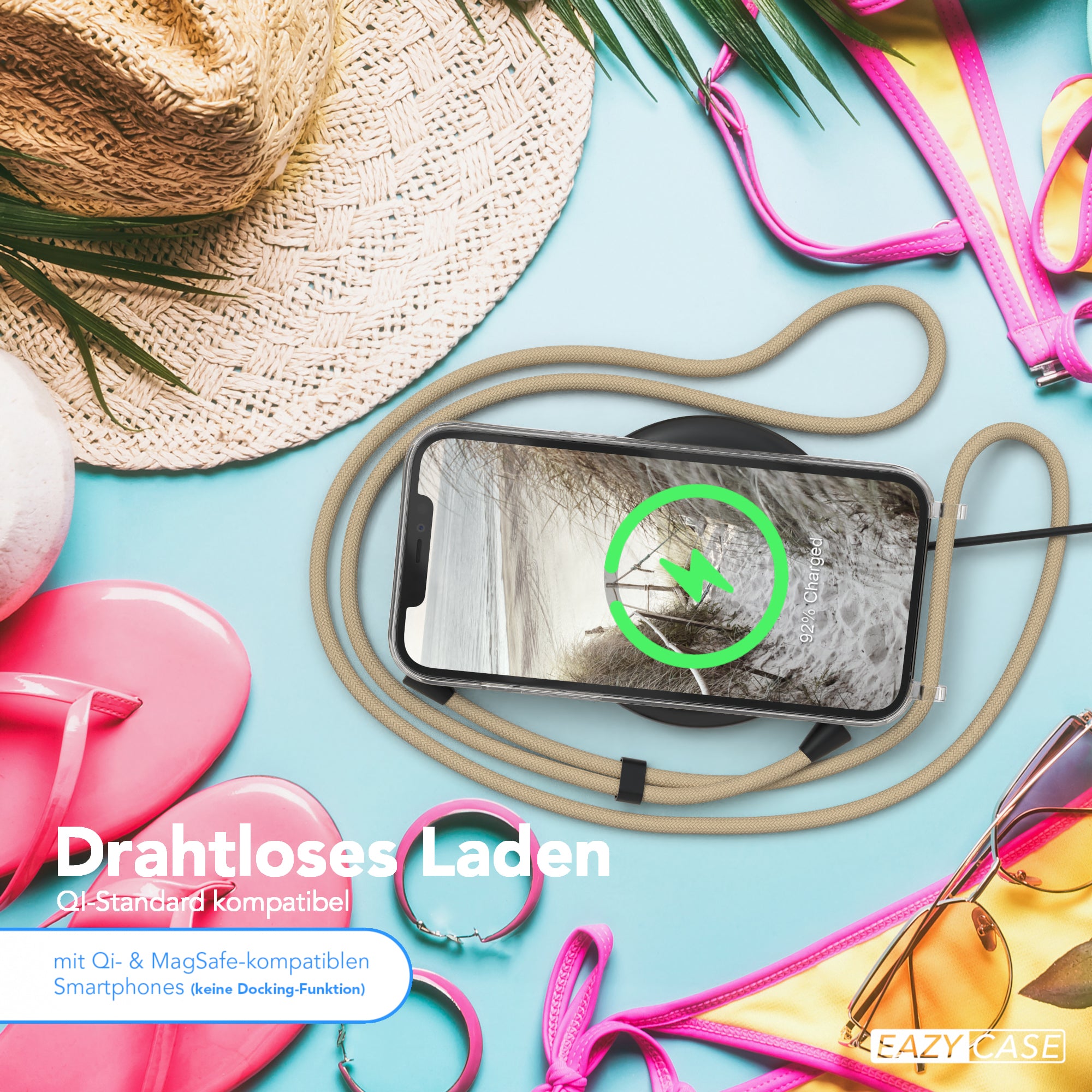 iPhone 12 Pro Max transparente Hülle + Kordel