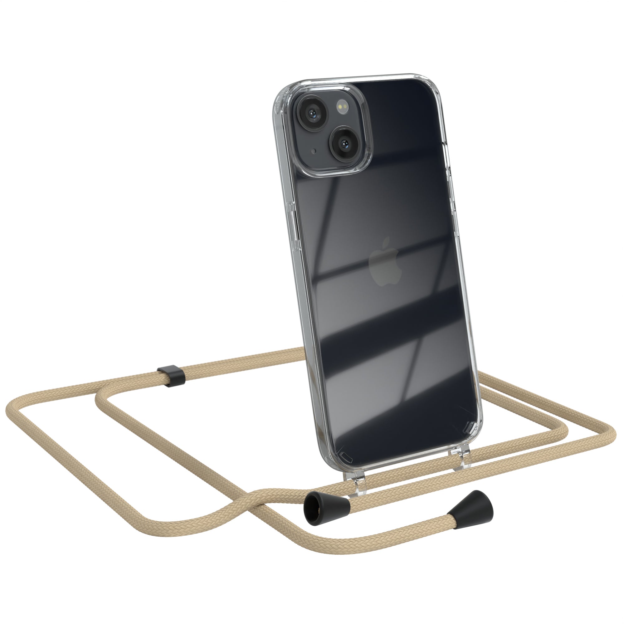 iPhone 13 transparente Hülle + Kordel