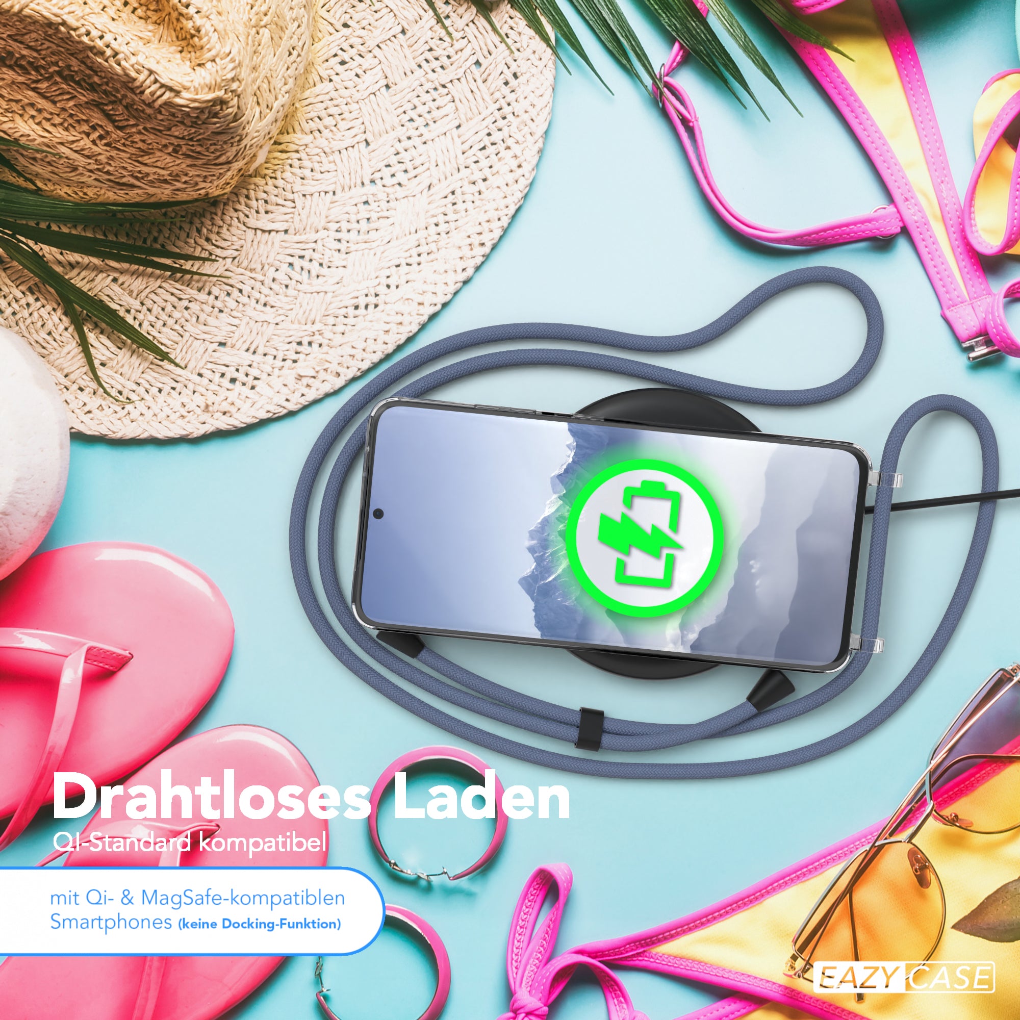 Galaxy S21 Ultra 5G transparente Hülle + Kordel