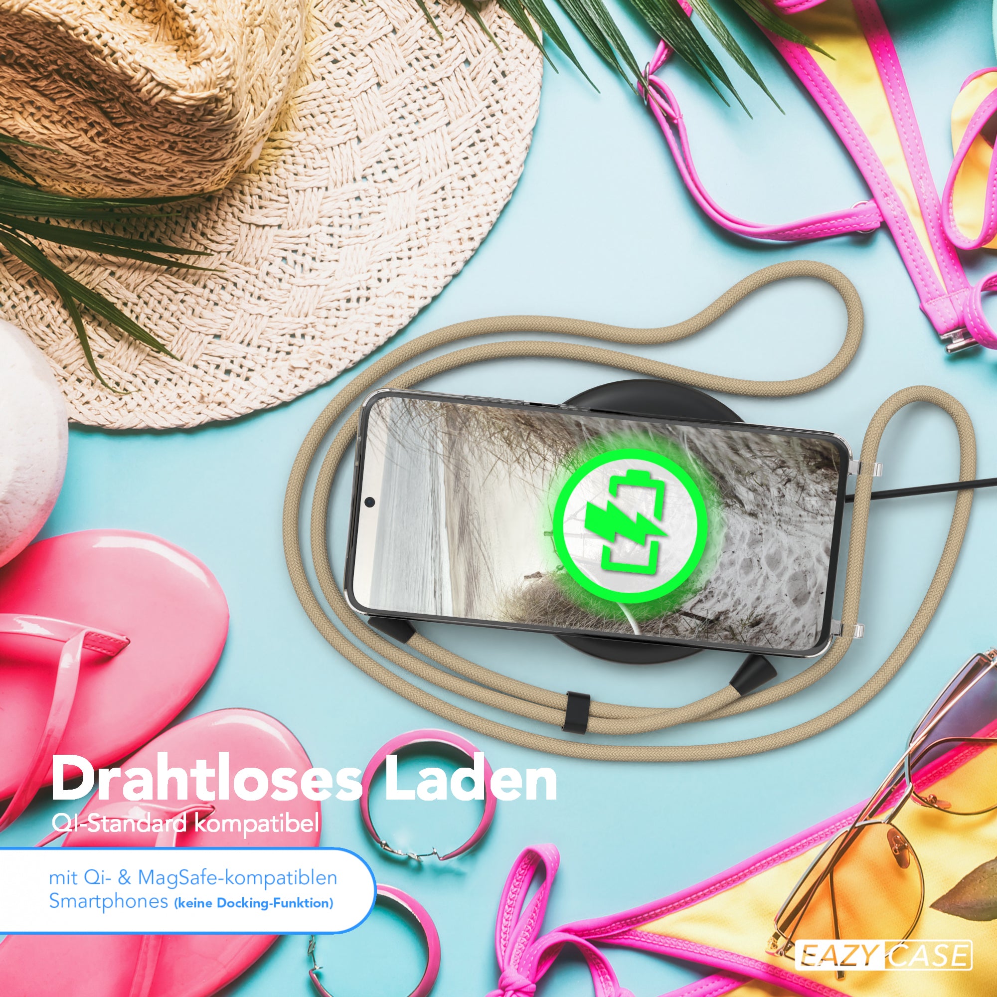 Galaxy S21 Ultra 5G transparente Hülle + Kordel