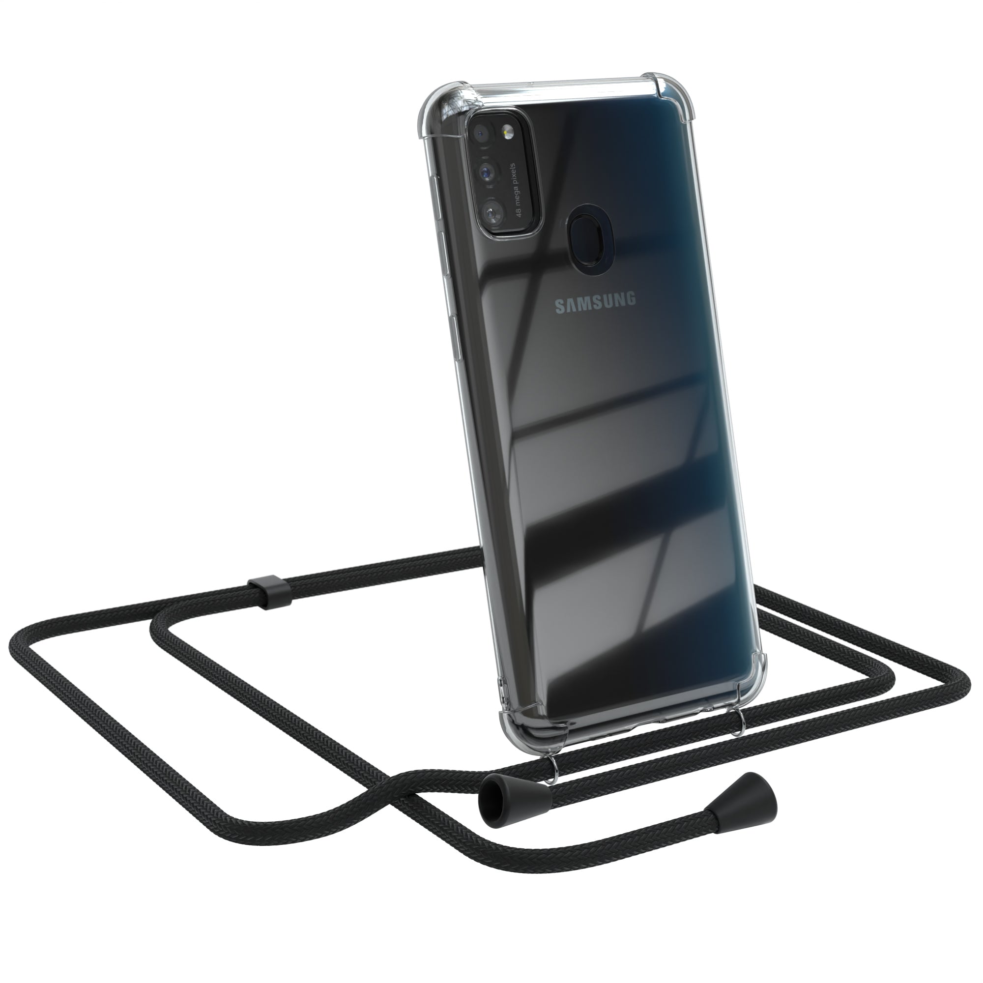 Galaxy M30s / M21 transparente Hülle + Kordel