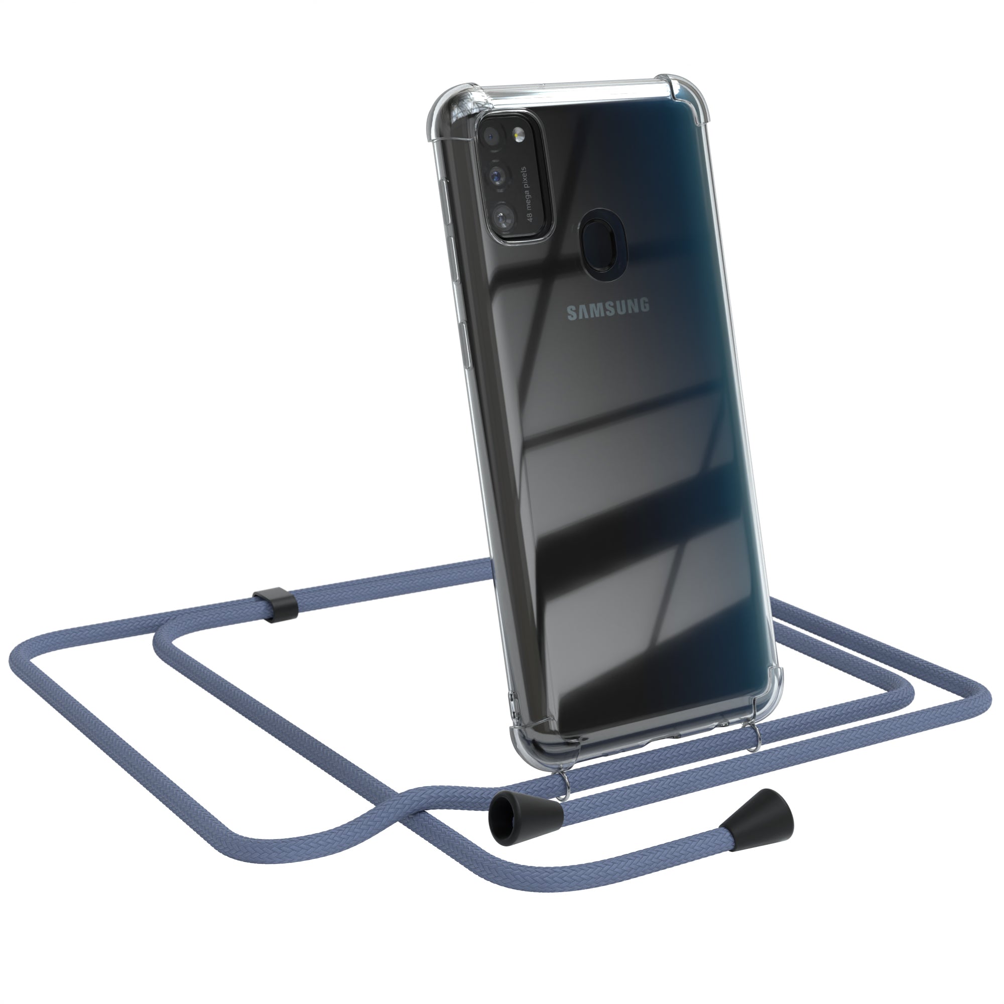 Galaxy M30s / M21 transparente Hülle + Kordel