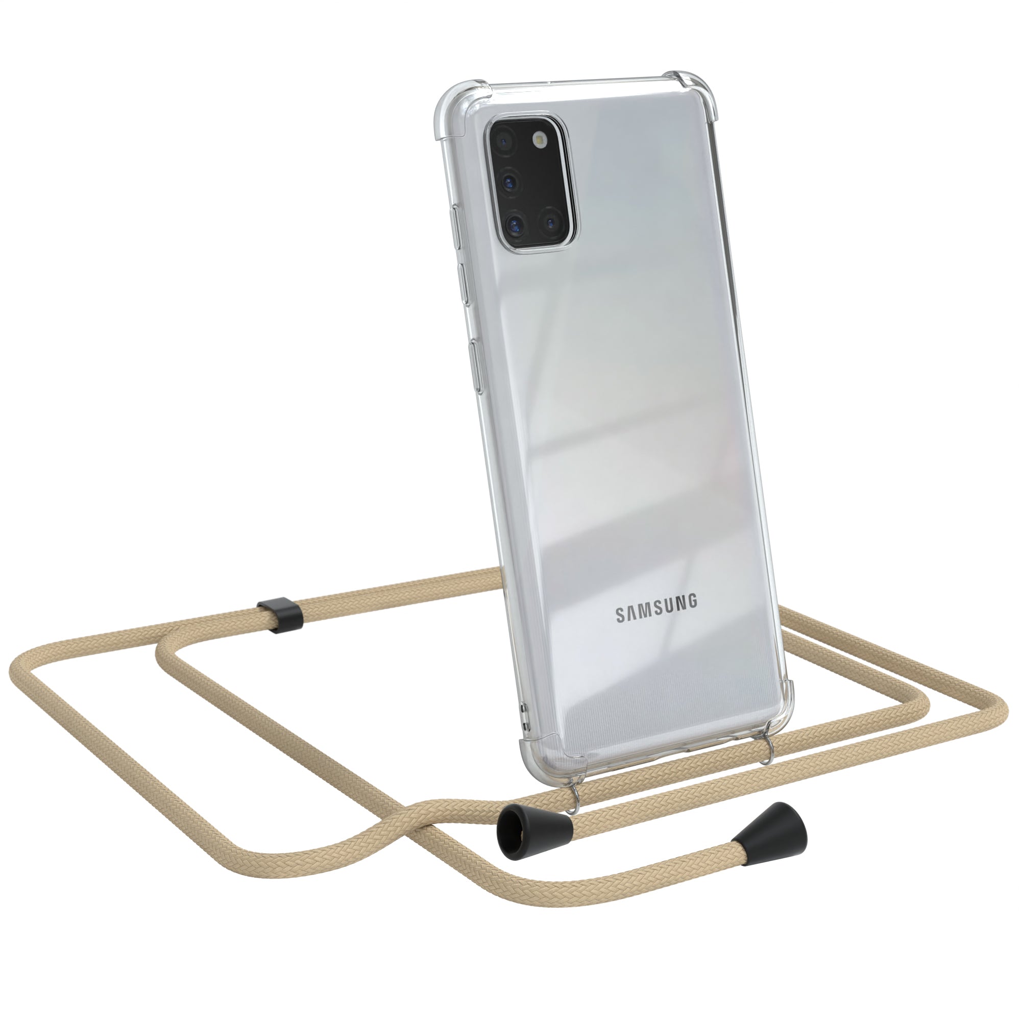 Galaxy A31 transparente Hülle + Kordel