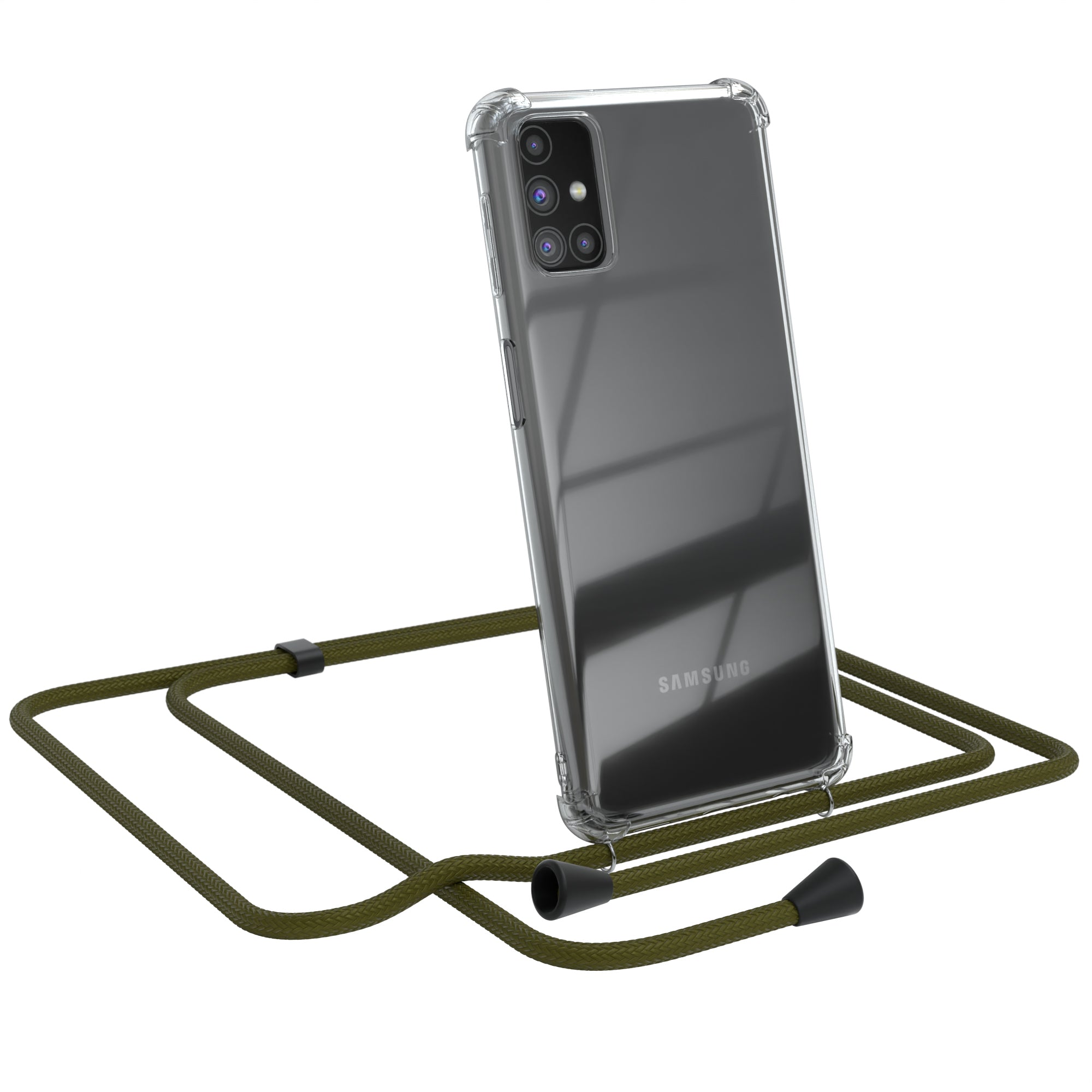 Galaxy M31s transparente Hülle + Kordel