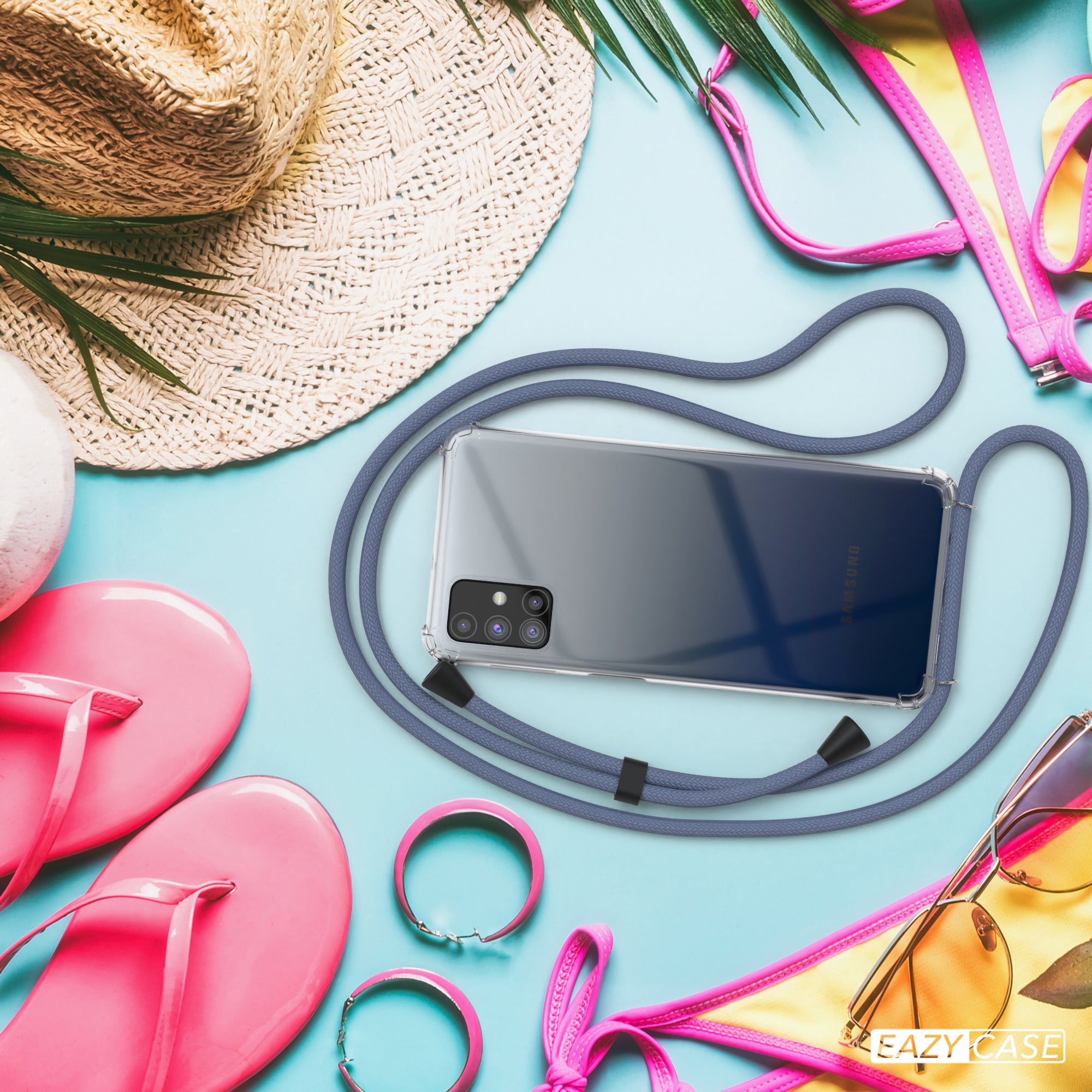 Galaxy M31s transparente Hülle + Kordel