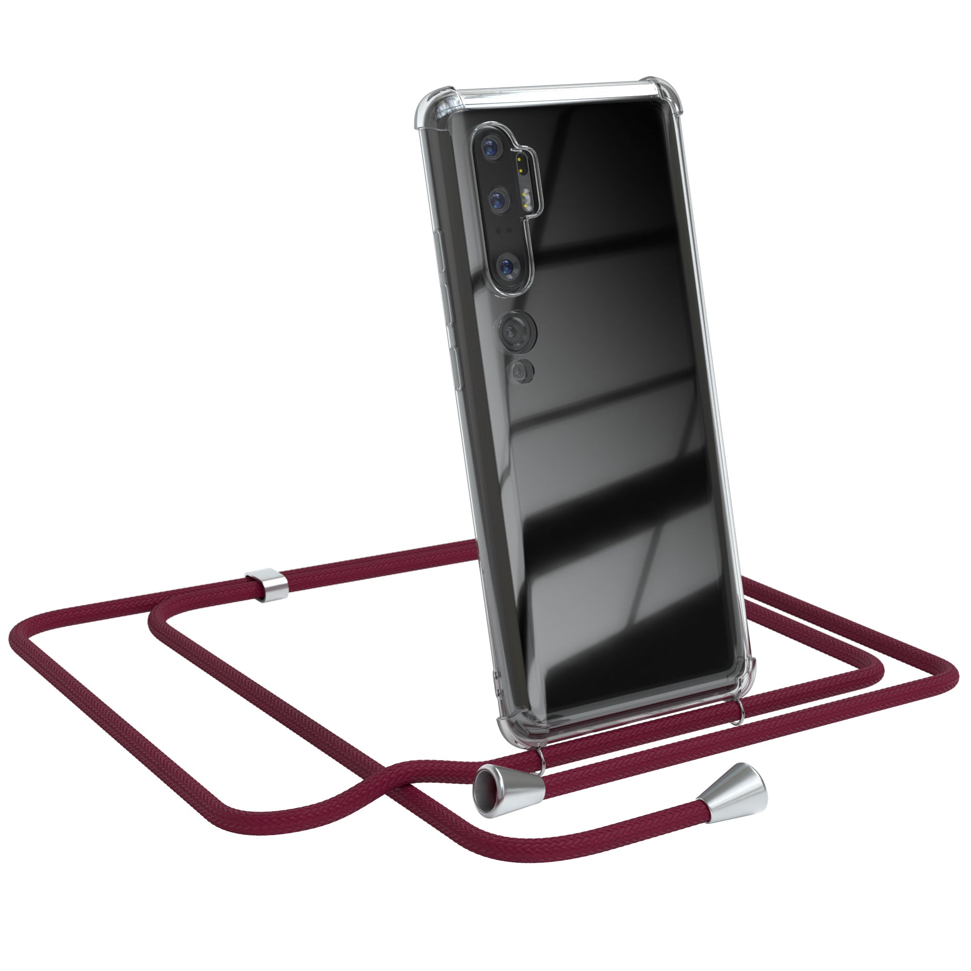 Xiaomi Mi Note 10 / Mi Note 10 Pro transparente Hülle + Kordel