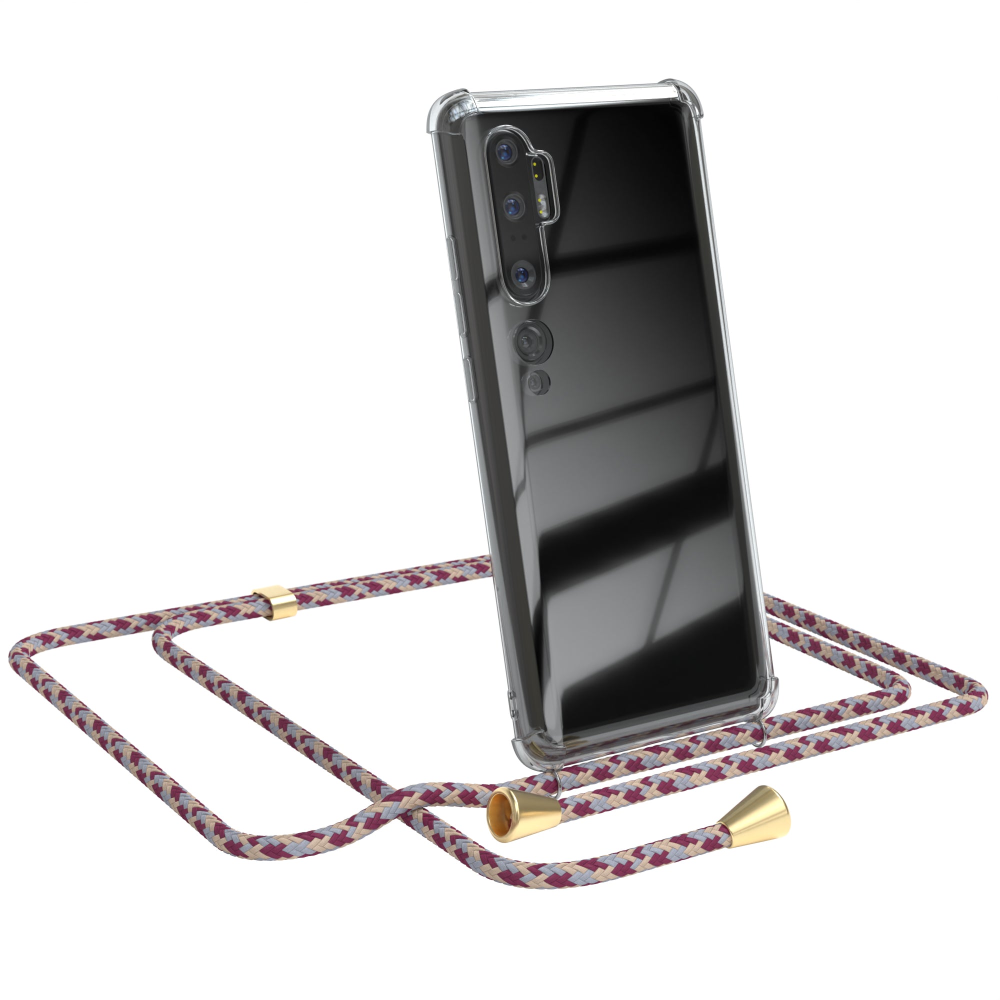 Xiaomi Mi Note 10 / Mi Note 10 Pro transparente Hülle + Kordel