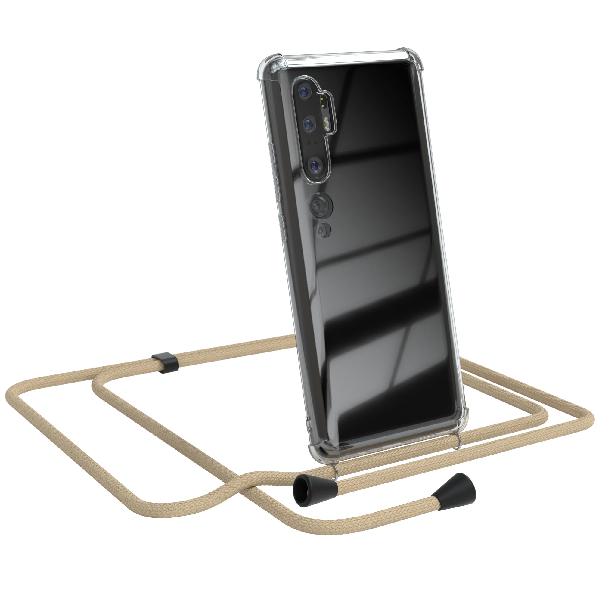 Xiaomi Mi Note 10 / Mi Note 10 Pro transparente Hülle + Kordel
