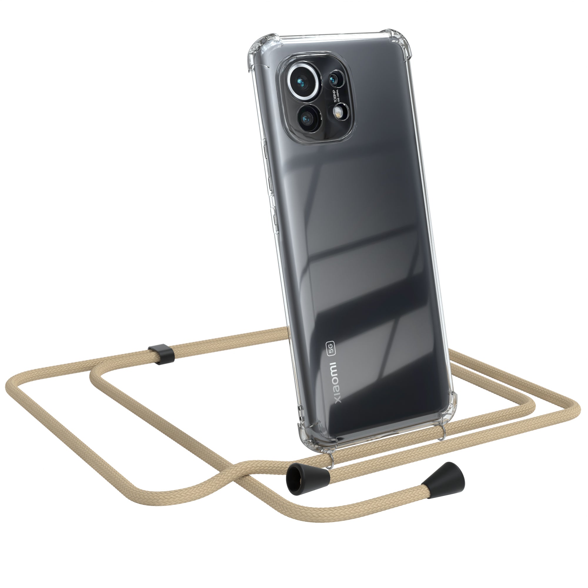 Xiaomi Mi 11 5G transparente Hülle + Kordel