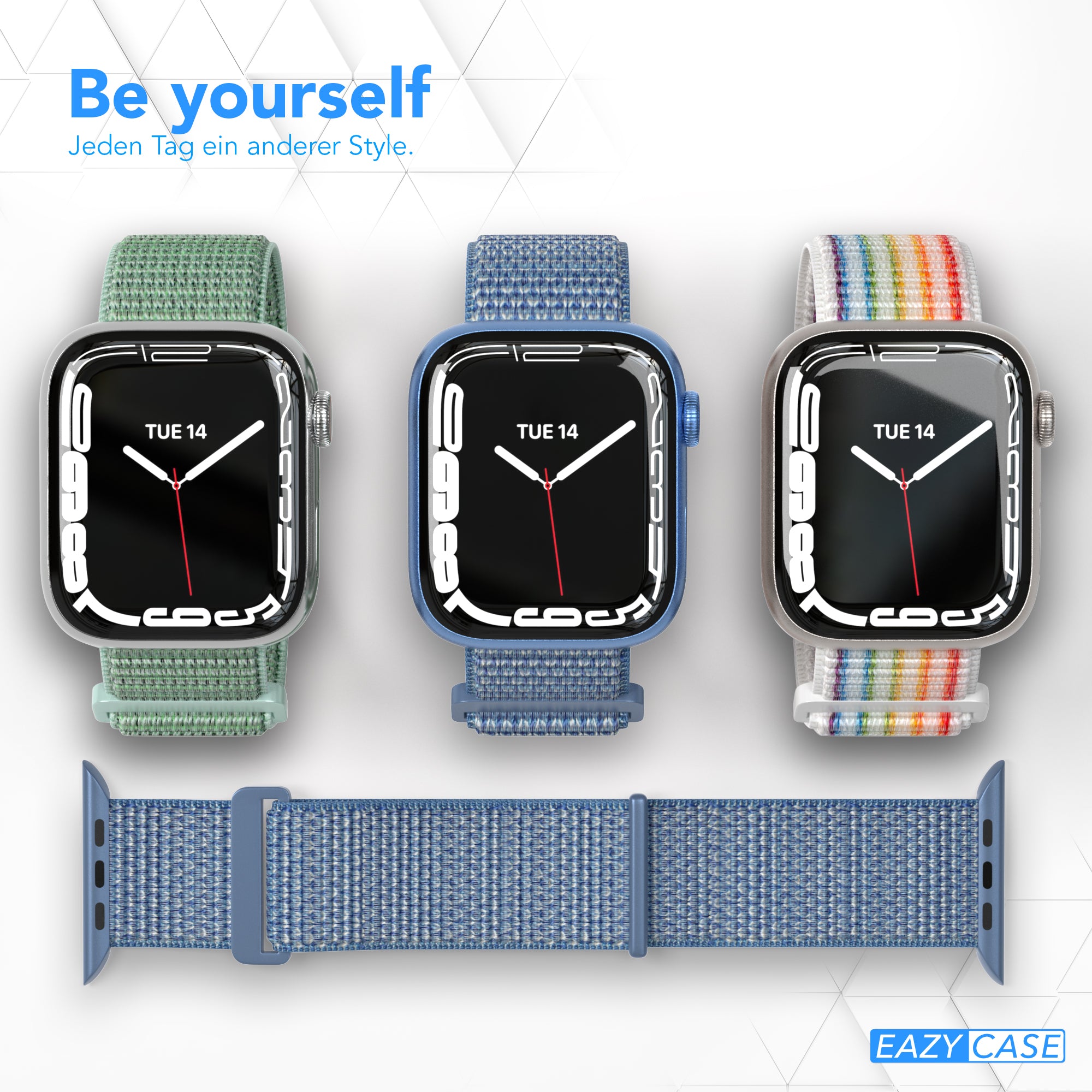 Apple Watch Nylon Armband mit Klettverschluss EAZY CASE Sport Loop