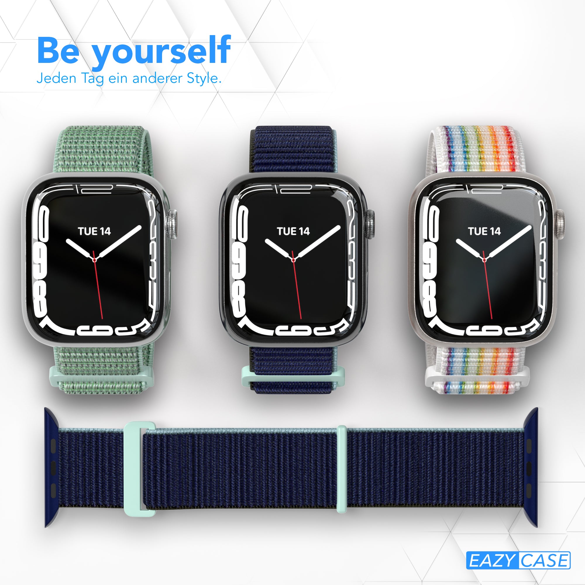 Apple Watch Nylon Armband mit Klettverschluss EAZY CASE Sport Loop