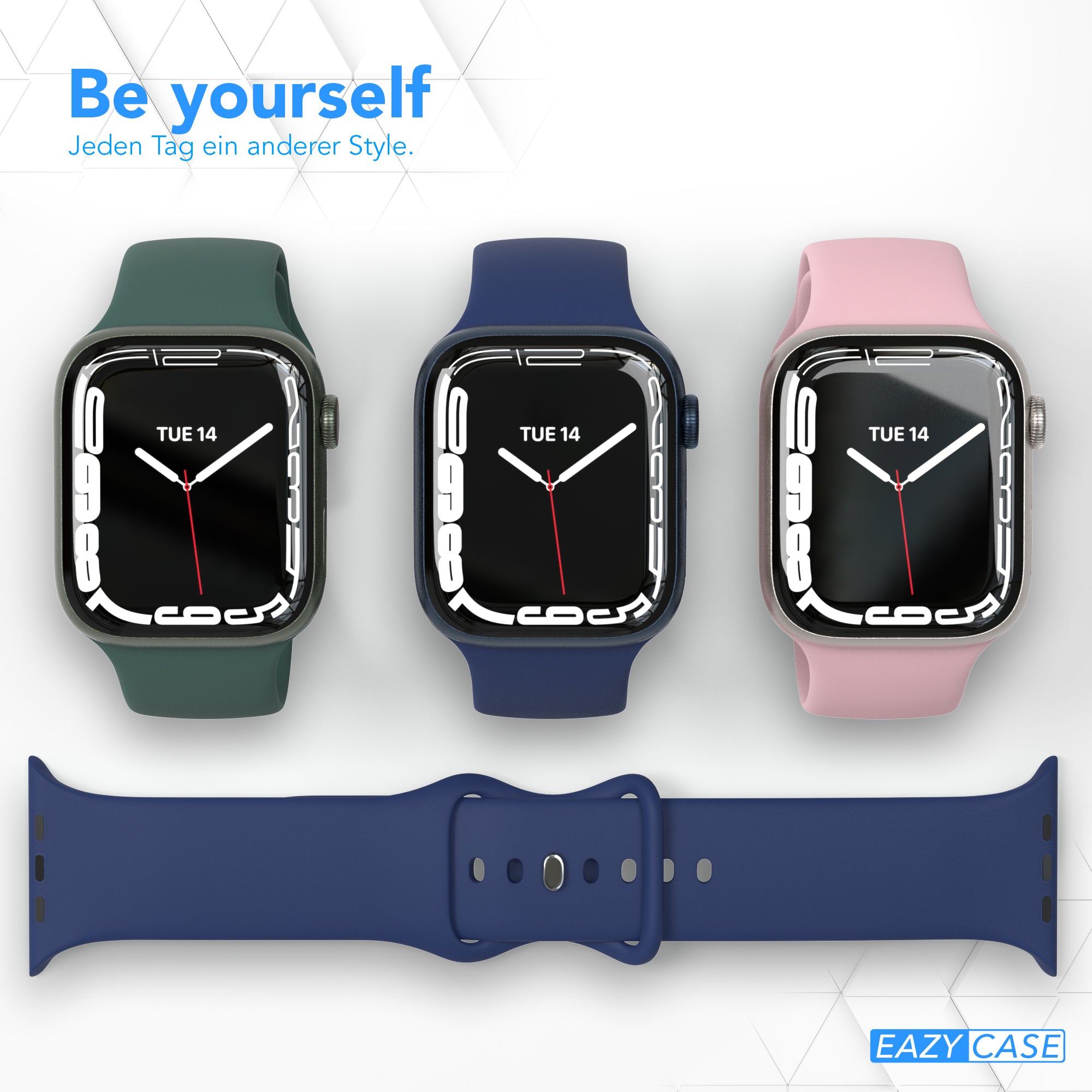 Apple Watch Silikon Armband mit Schnellverschluss von EAZY CASE