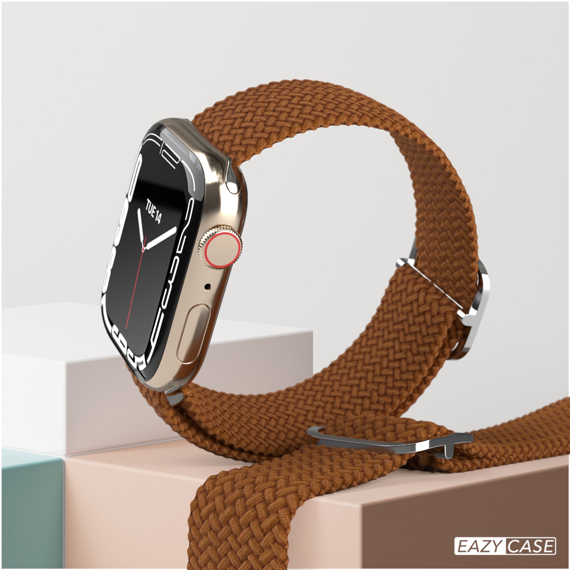 Apple Watch Armband geflochten Edelstahl Magnetverschluss EAZY CASE Wristband
