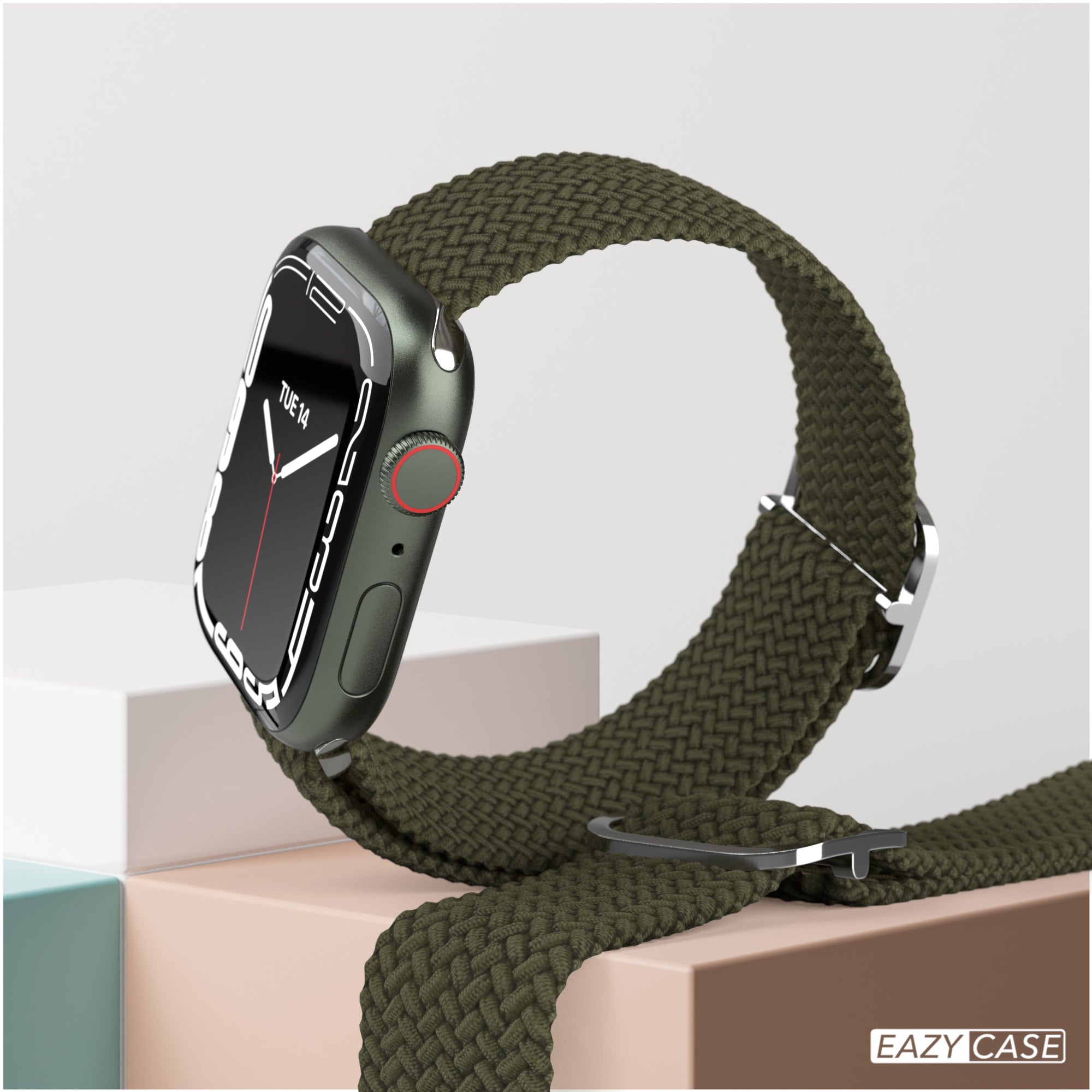 Apple Watch Armband geflochten Edelstahl Magnetverschluss EAZY CASE Wristband