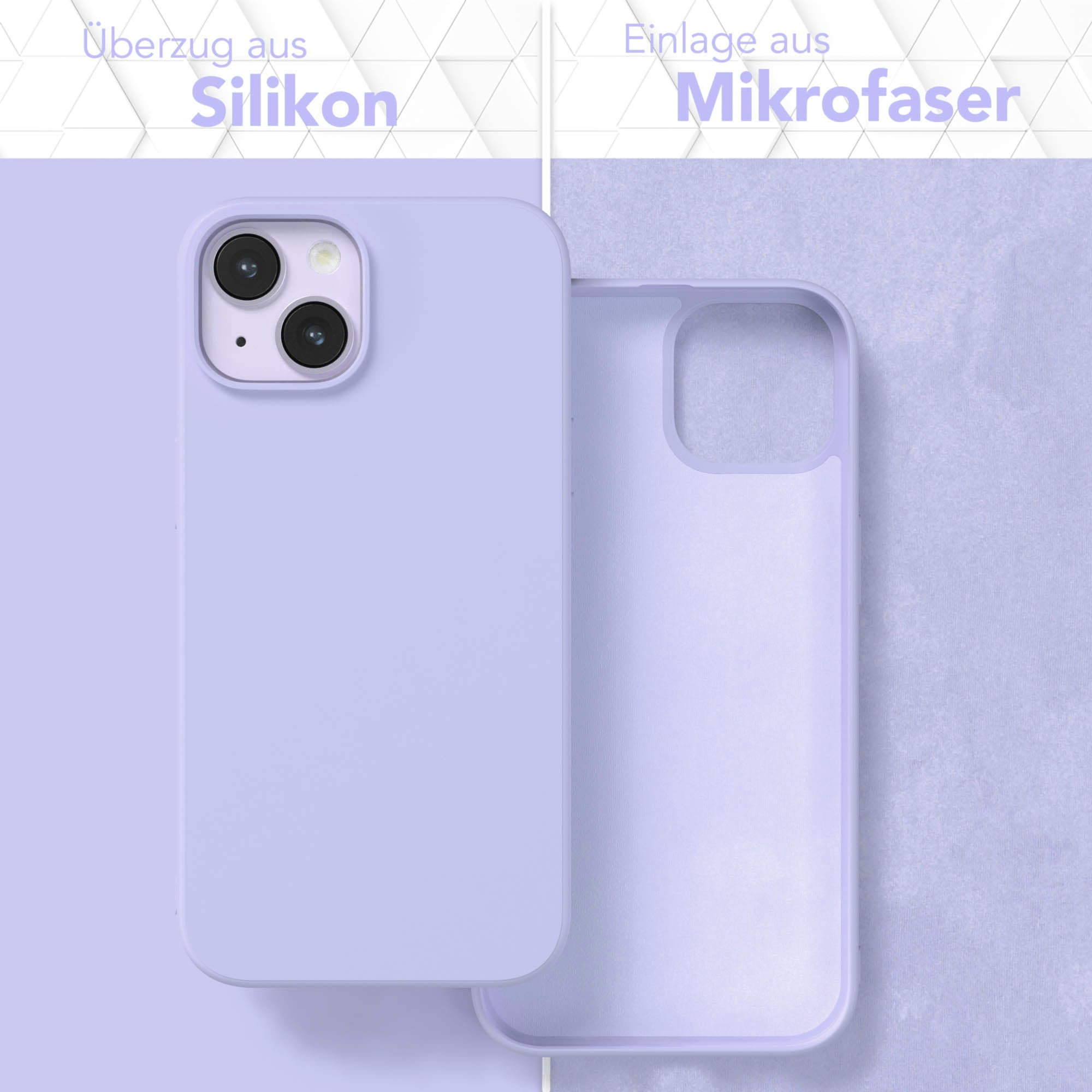 Apple iPhone 14 Silikonhülle mit Kameraschutz von EAZY CASE