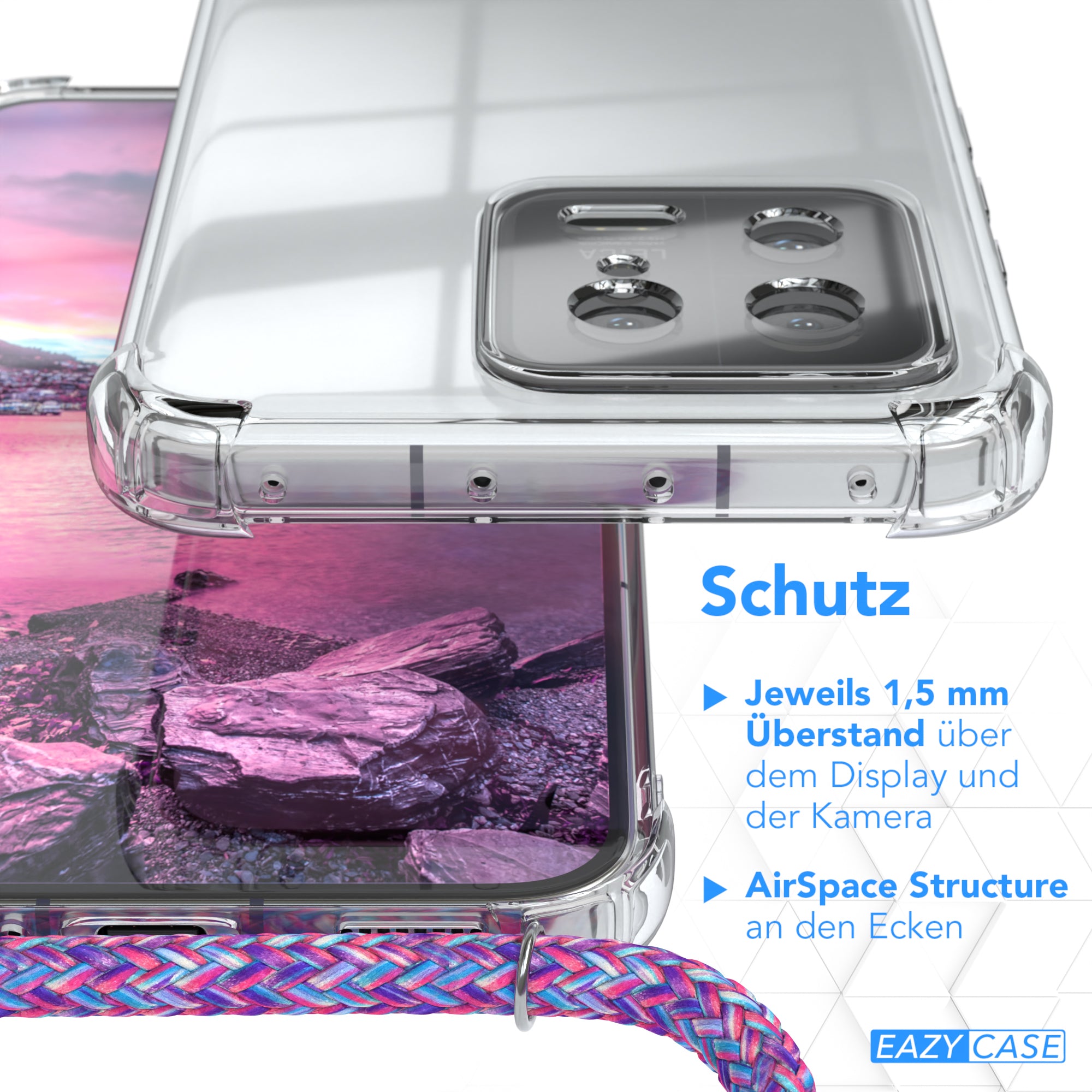 Xiaomi 13 transparente Hülle + Kordel