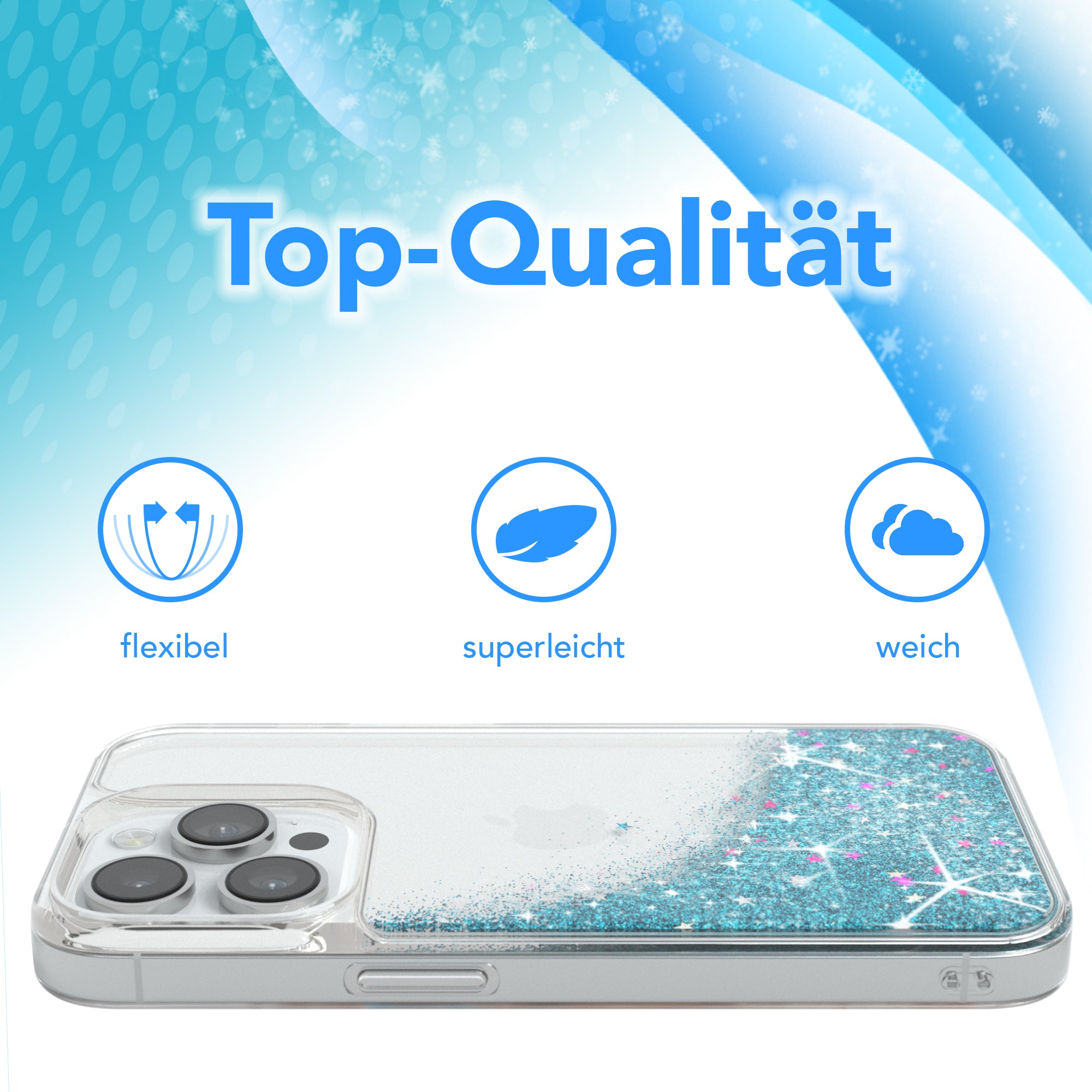 iPhone 14 Pro Glitzerhülle