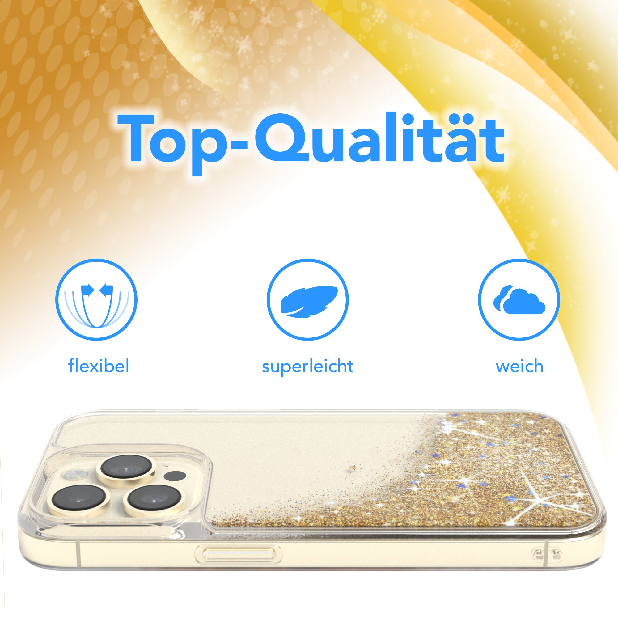 iPhone 14 Pro Glitzerhülle