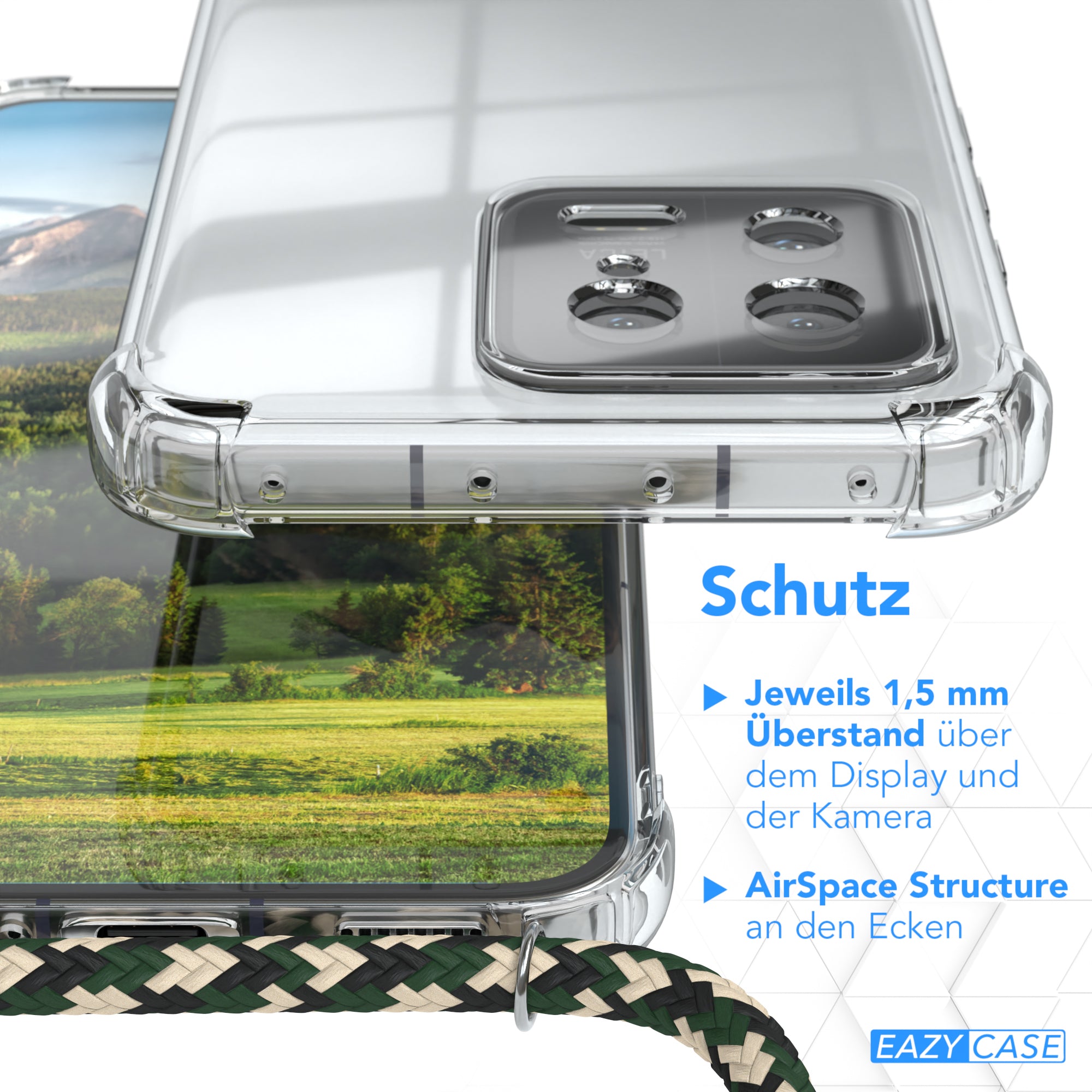 Xiaomi 13 transparente Hülle + Kordel