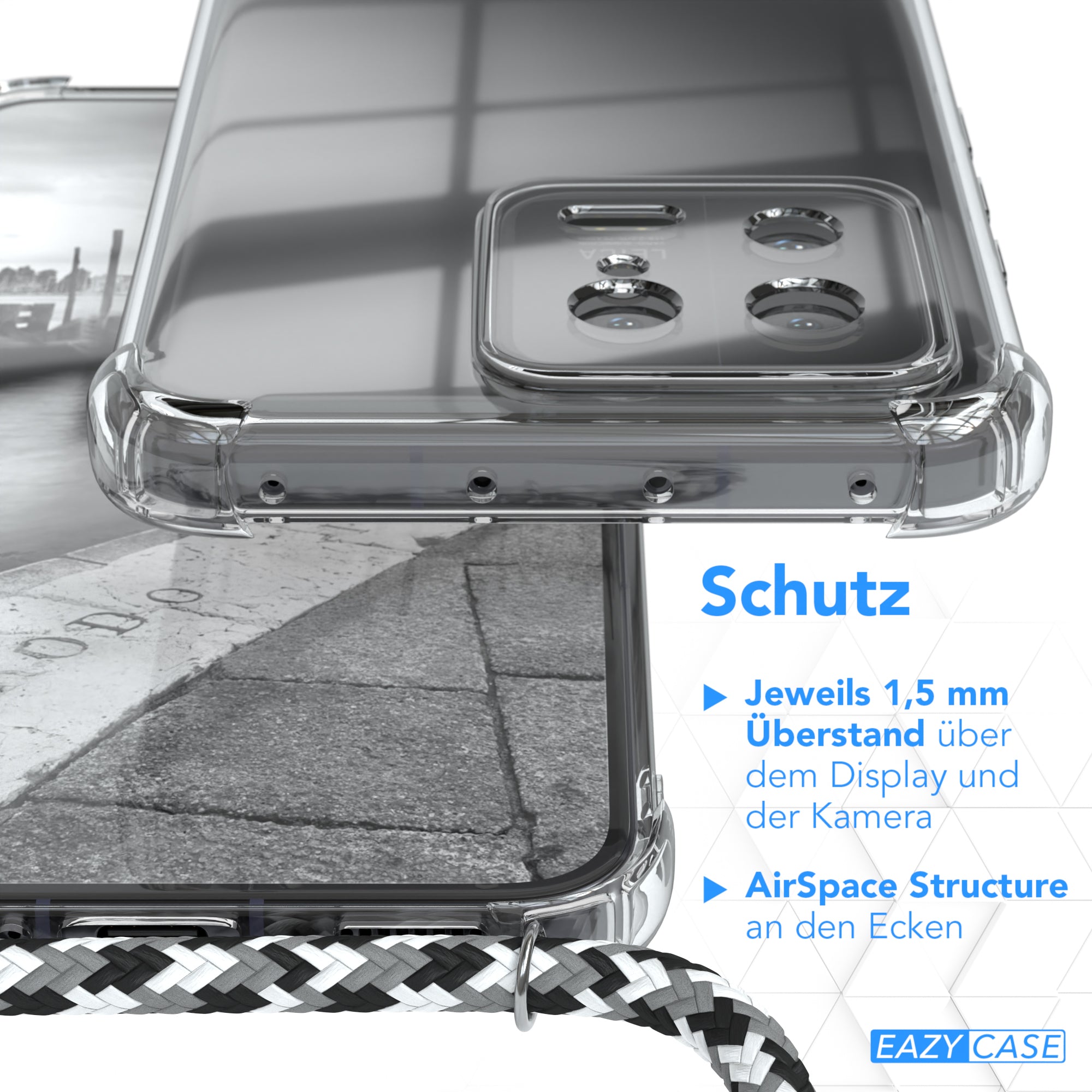 Xiaomi 13 transparente Hülle + Kordel
