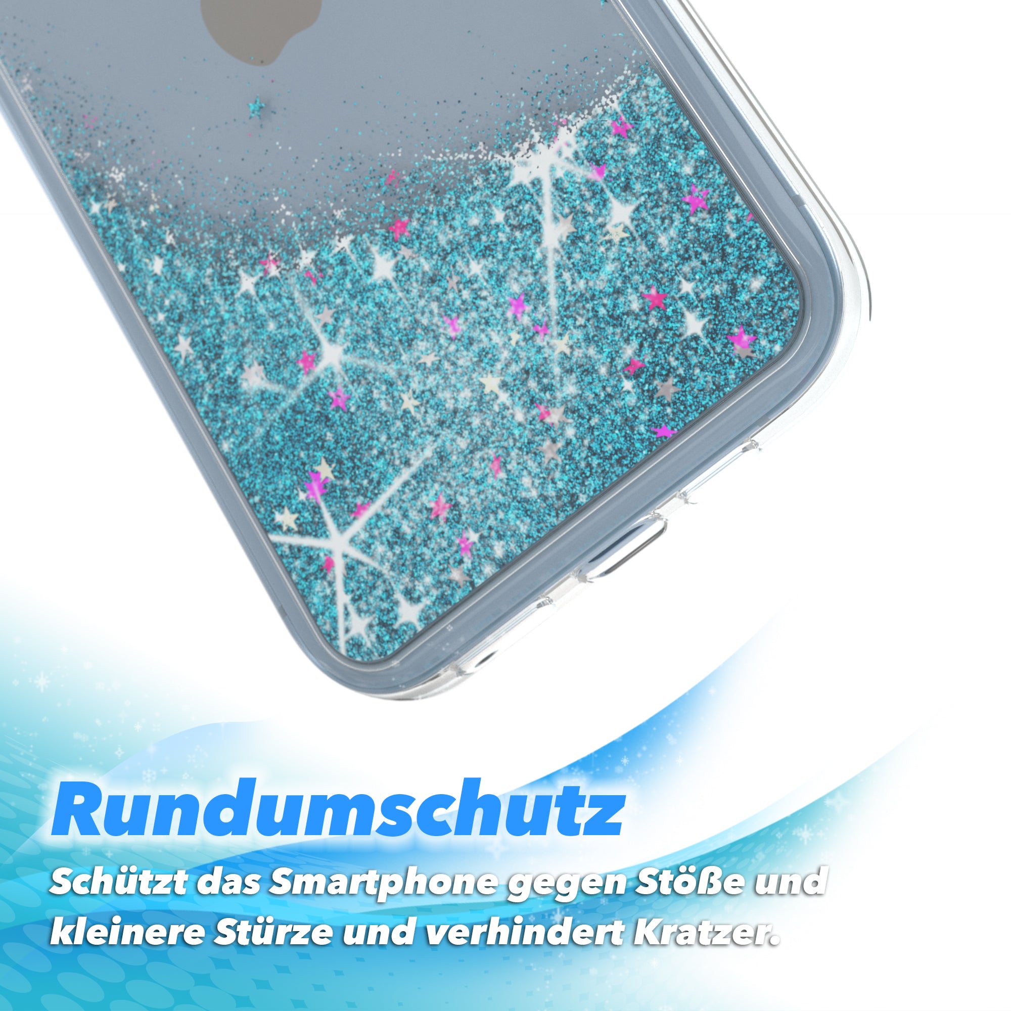 iPhone 14 Plus Glitzerhülle