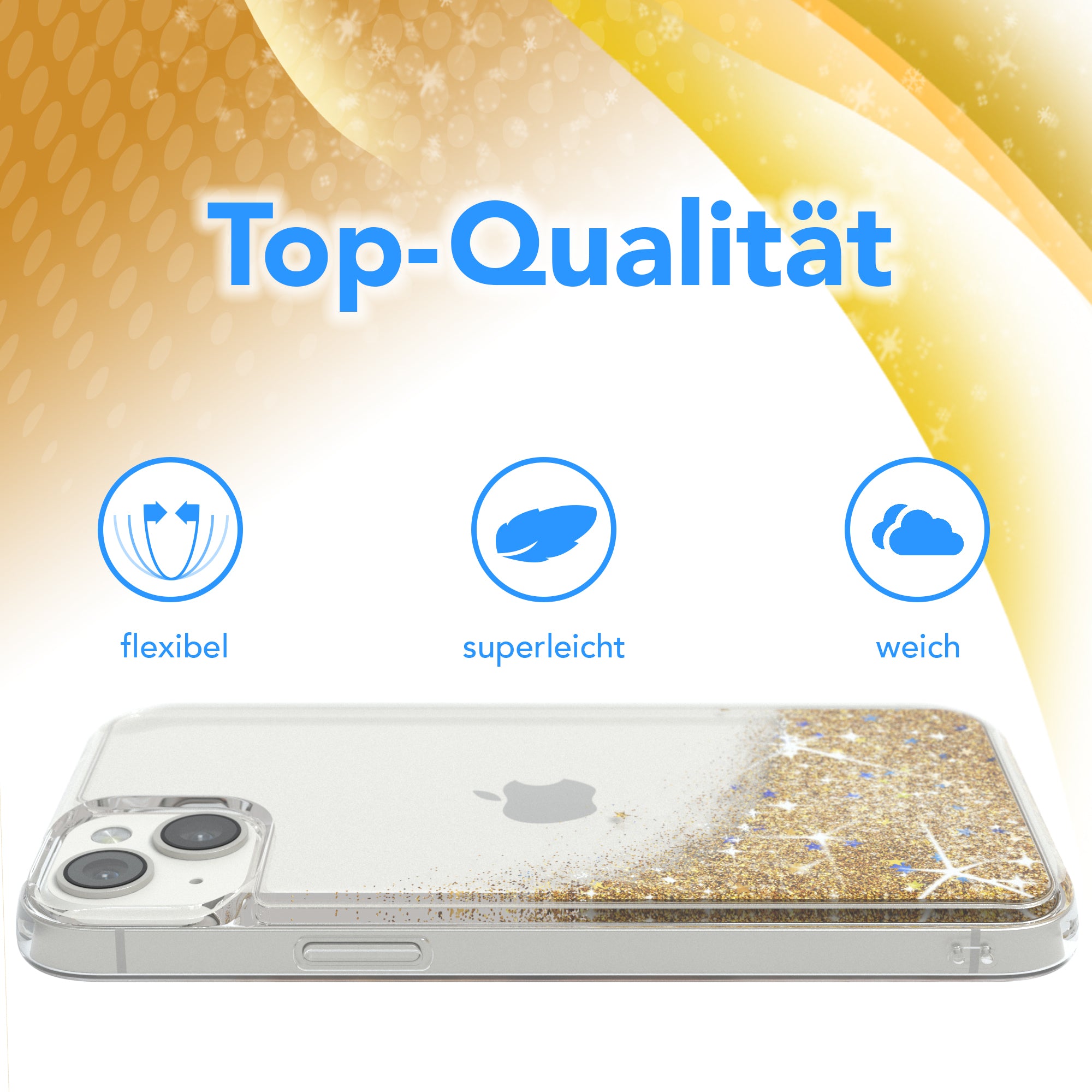 iPhone 14 Plus Glitzerhülle
