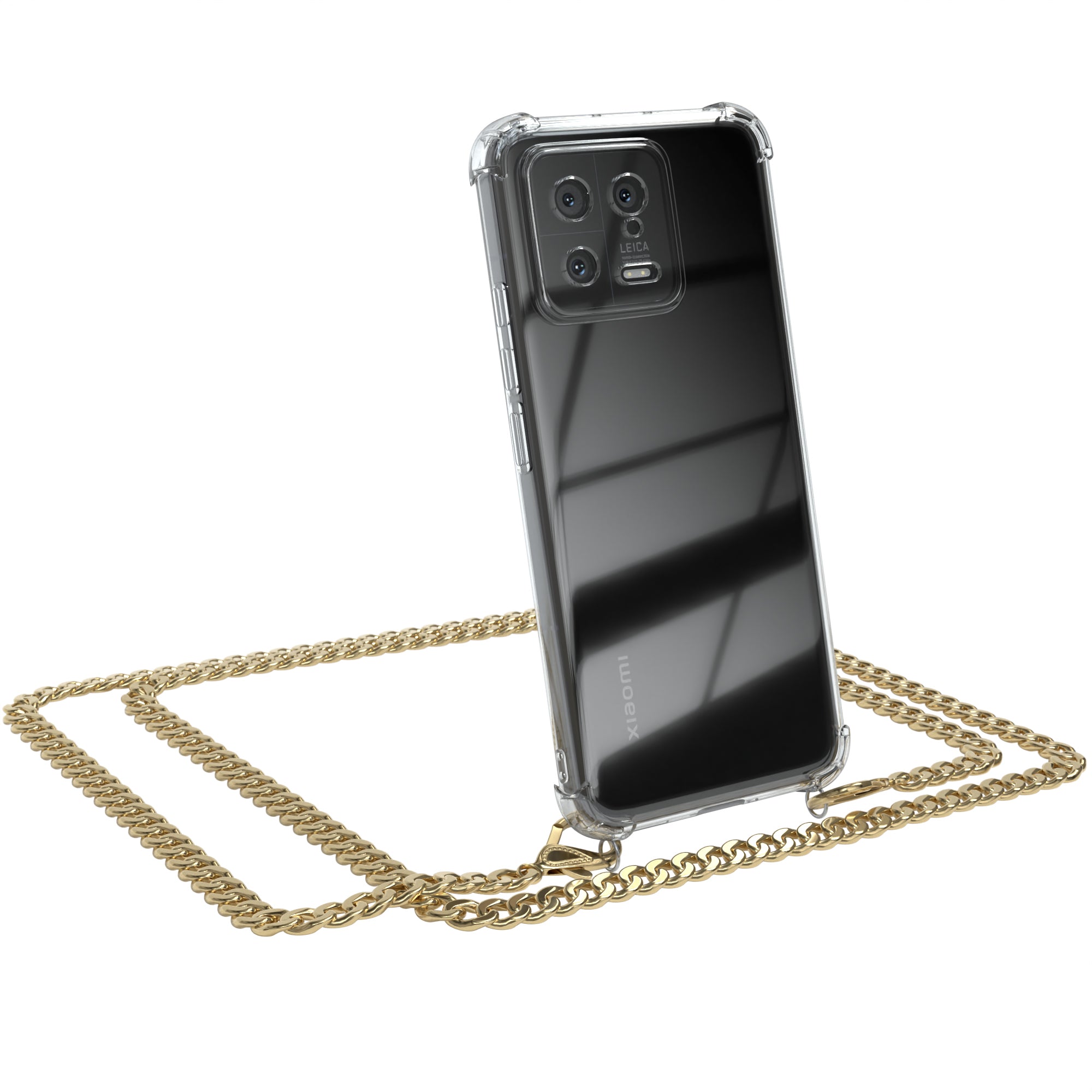 Xiaomi 13 Hülle mit Metallkette + Schwarze Kordel