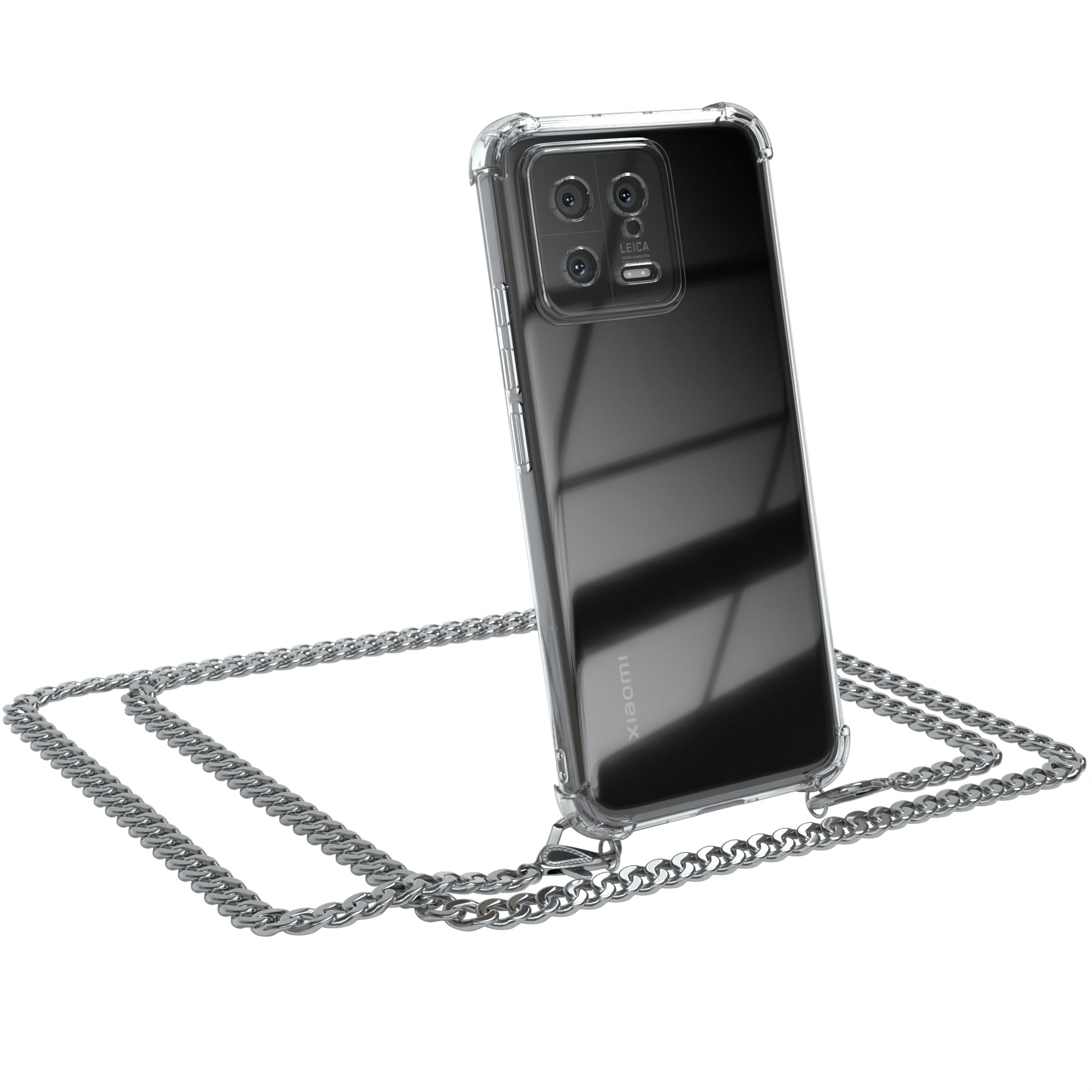 Xiaomi 13 Hülle mit Metallkette + Schwarze Kordel
