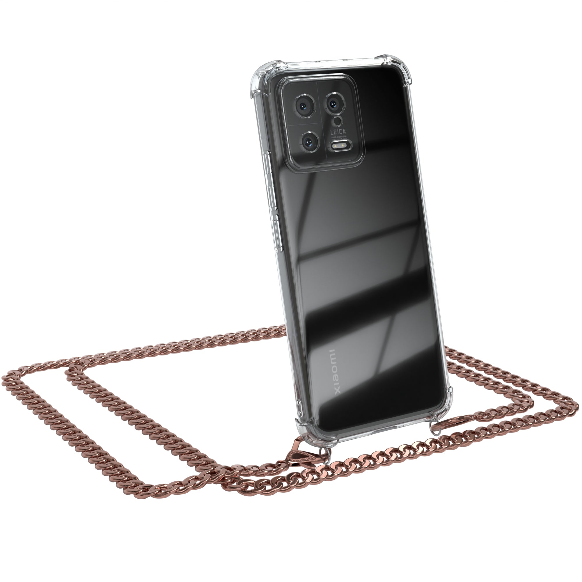 Xiaomi 13 Hülle mit Metallkette + Schwarze Kordel