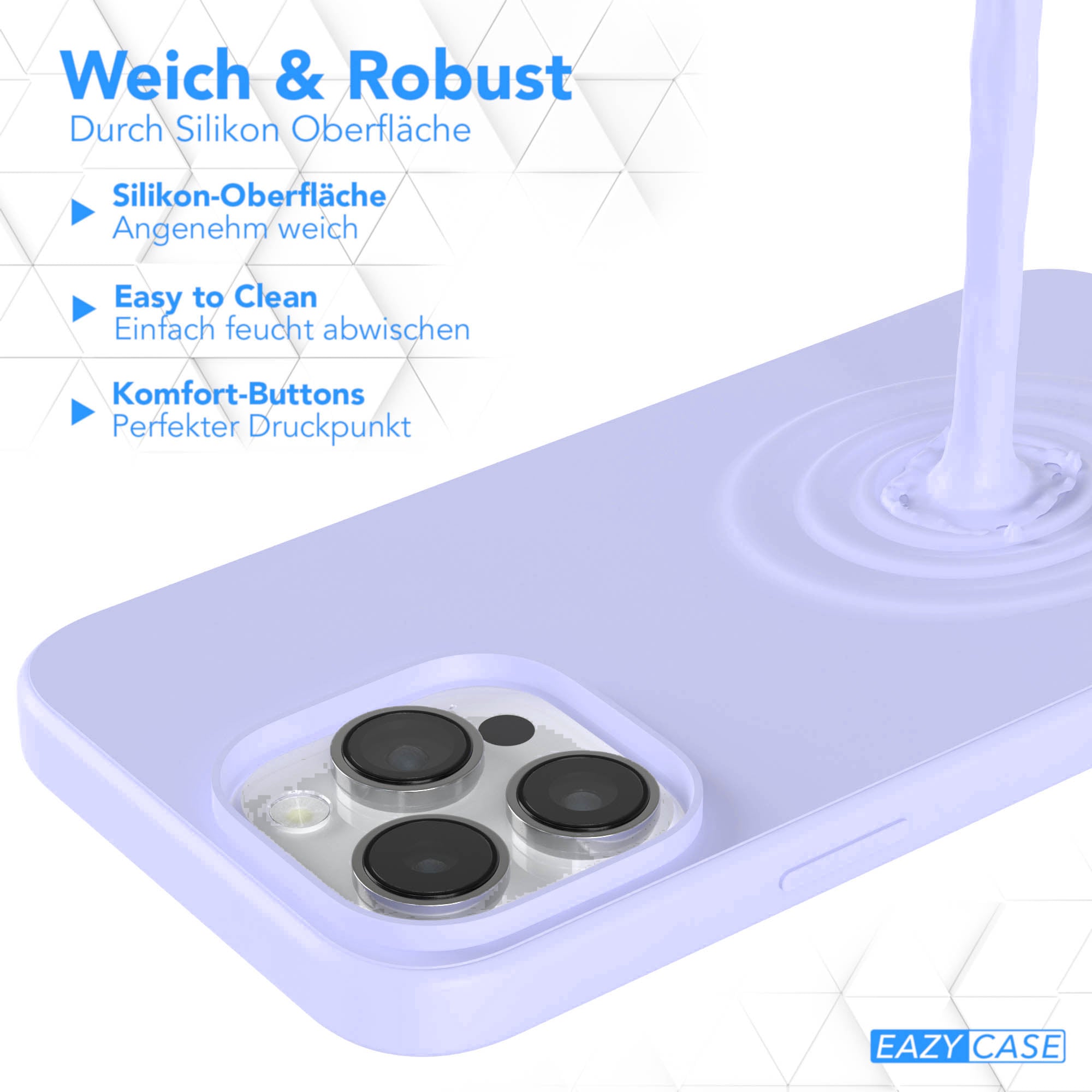 iPhone 14 Pro Max Silikonhülle mit Kameraschutz von EAZY CASE