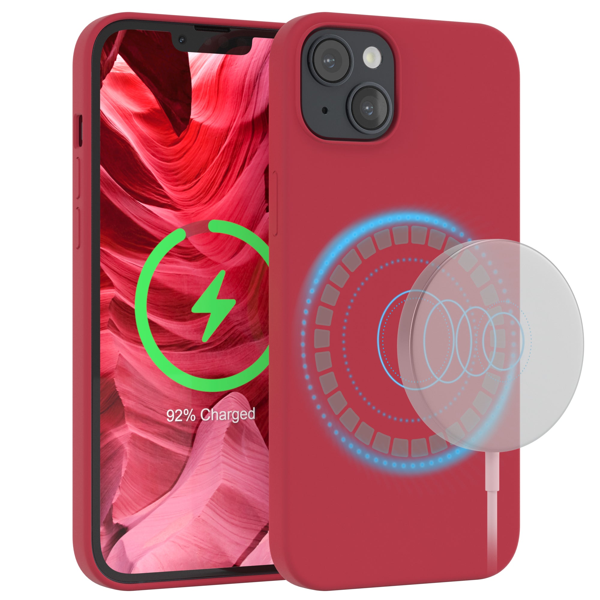 iPhone 14 Plus premium Silikonhülle mit MagSafe