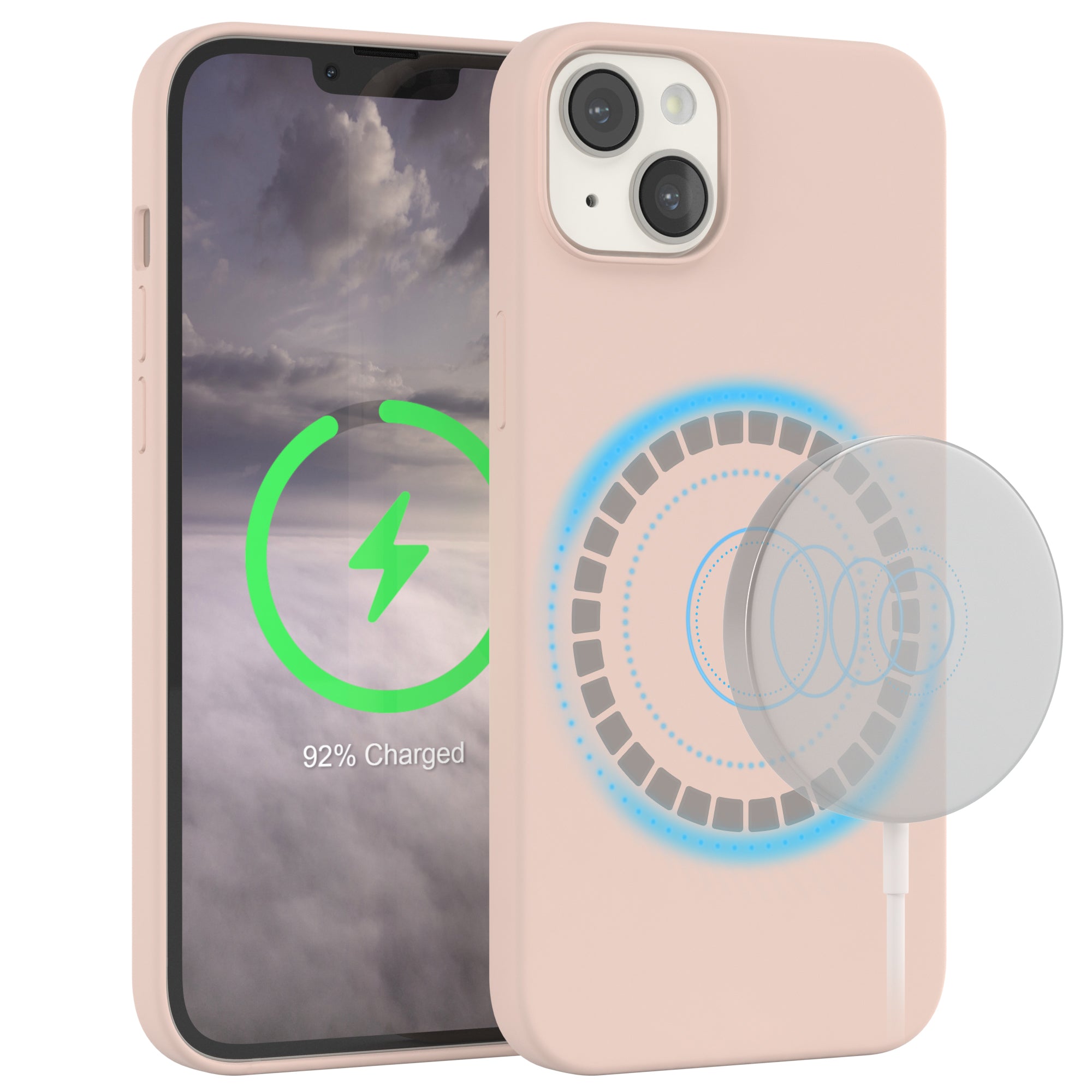 iPhone 14 Plus premium Silikonhülle mit MagSafe