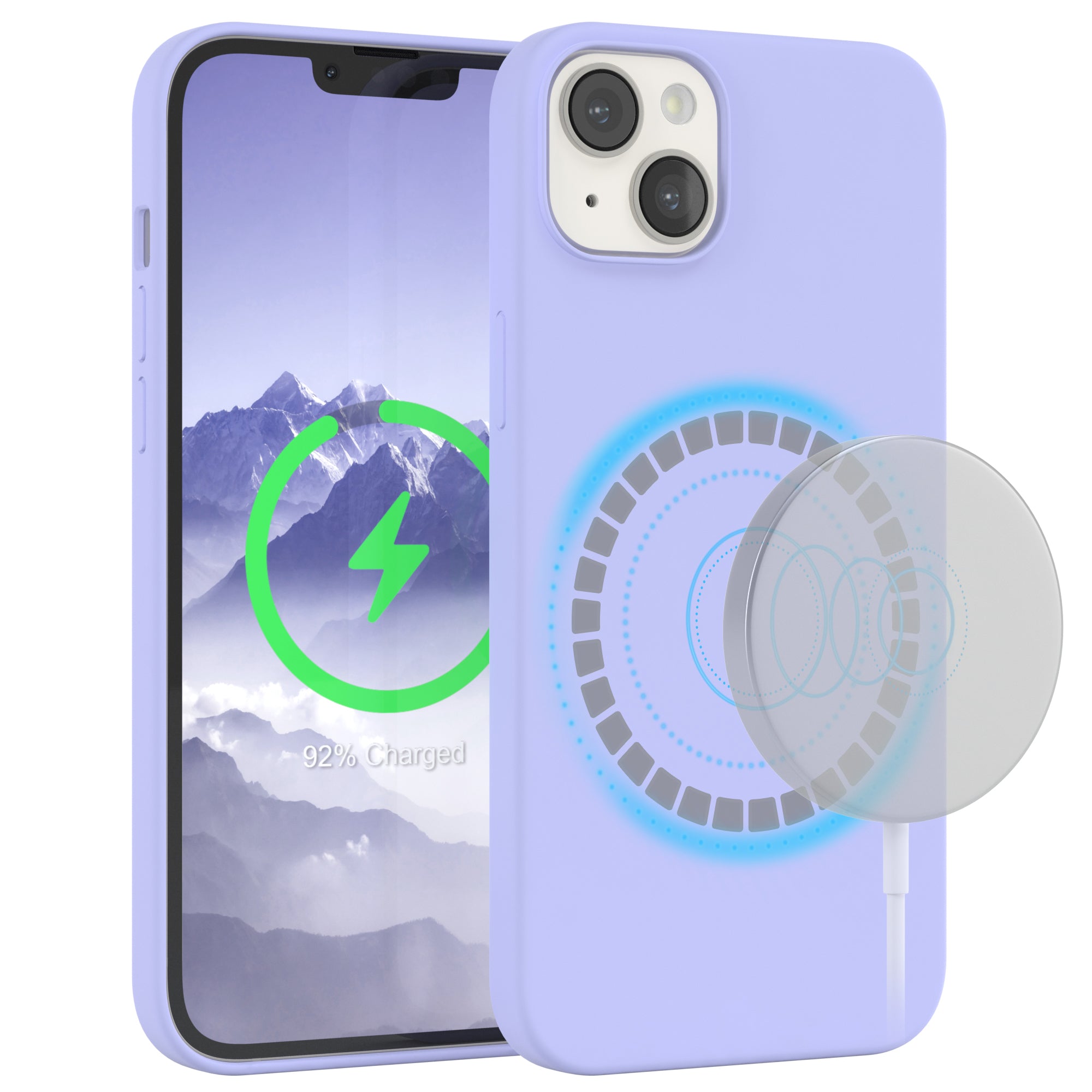 iPhone 14 Plus premium Silikonhülle mit MagSafe