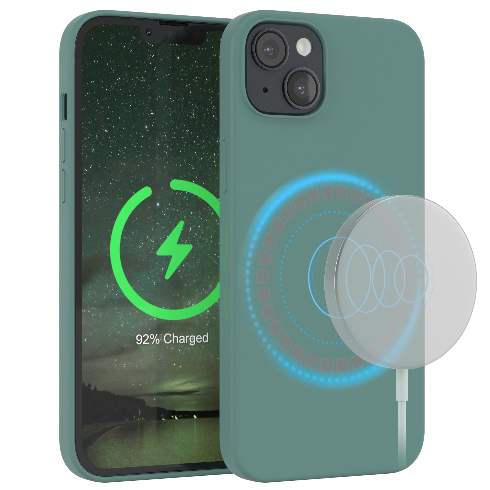 iPhone 14 Plus premium Silikonhülle mit MagSafe