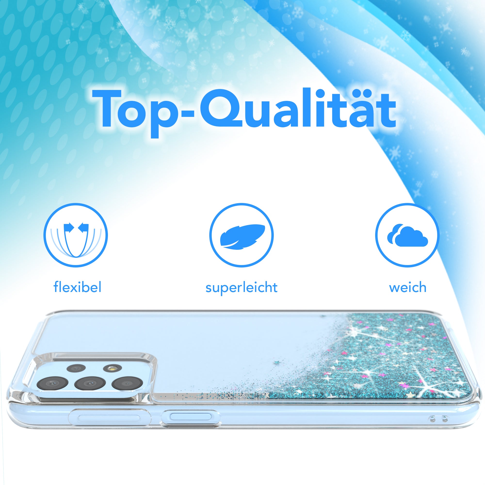 Galaxy A23 5G Glitzerhülle