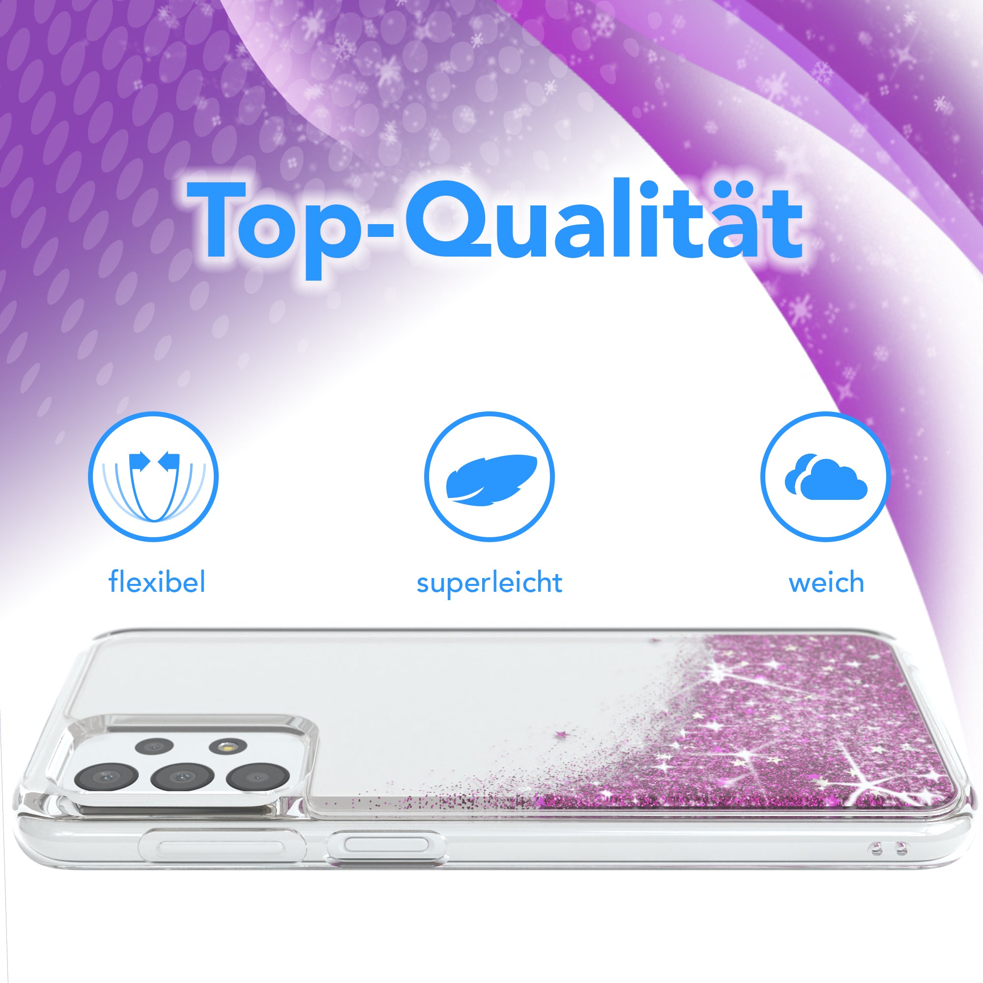 Galaxy A23 5G Glitzerhülle