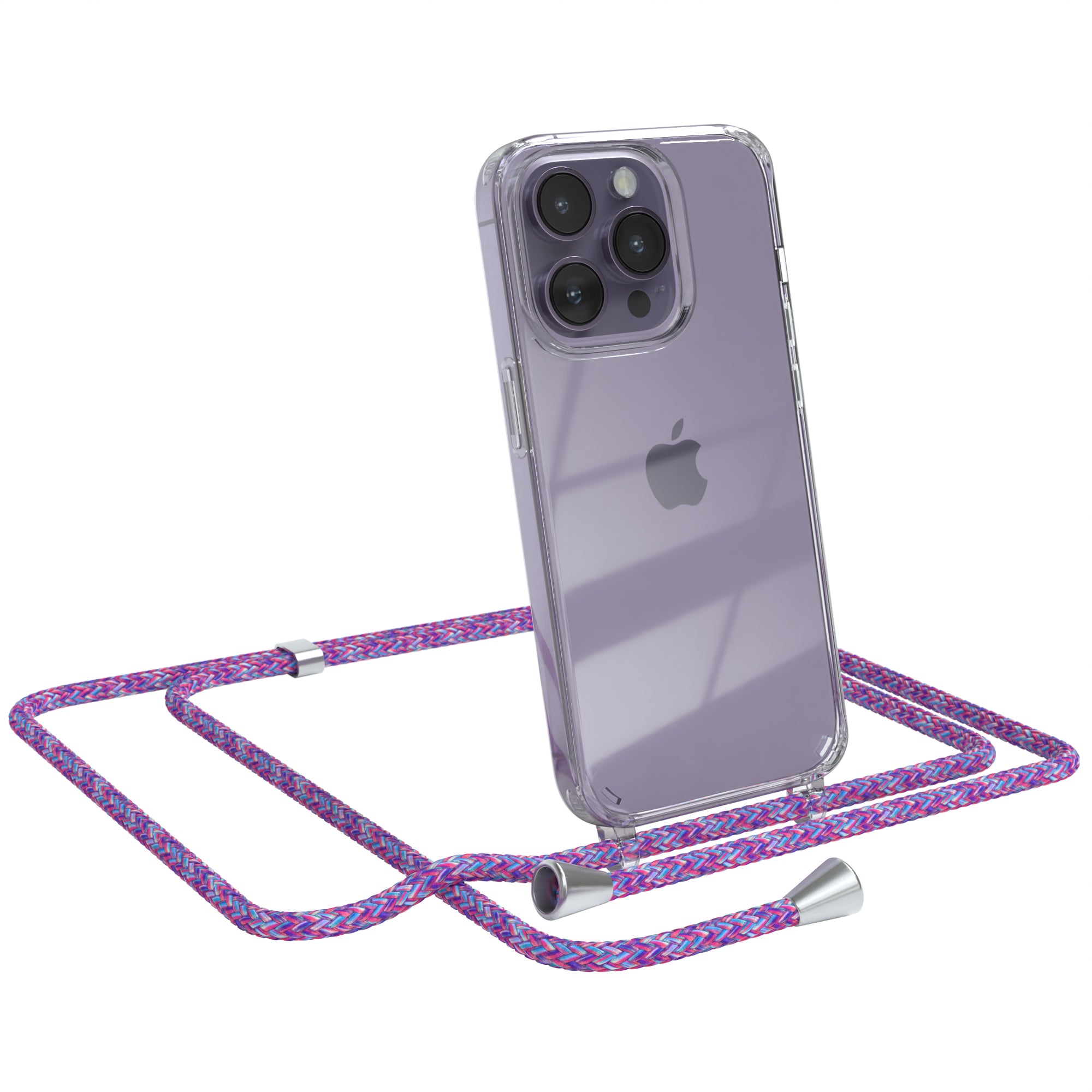 iPhone 14 Pro transparente Hülle + Kordel