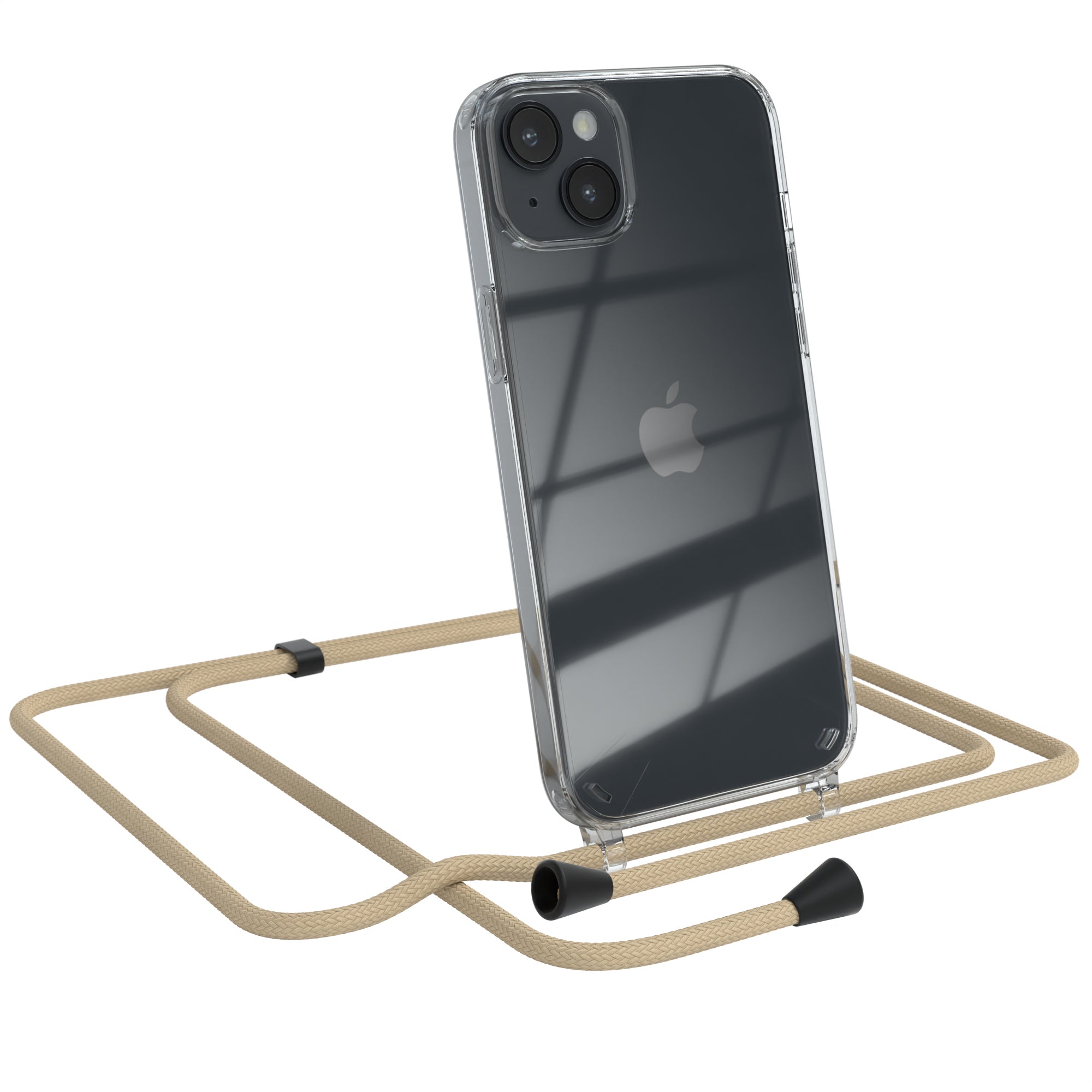 iPhone 14 Plus transparente Hülle + Kordel