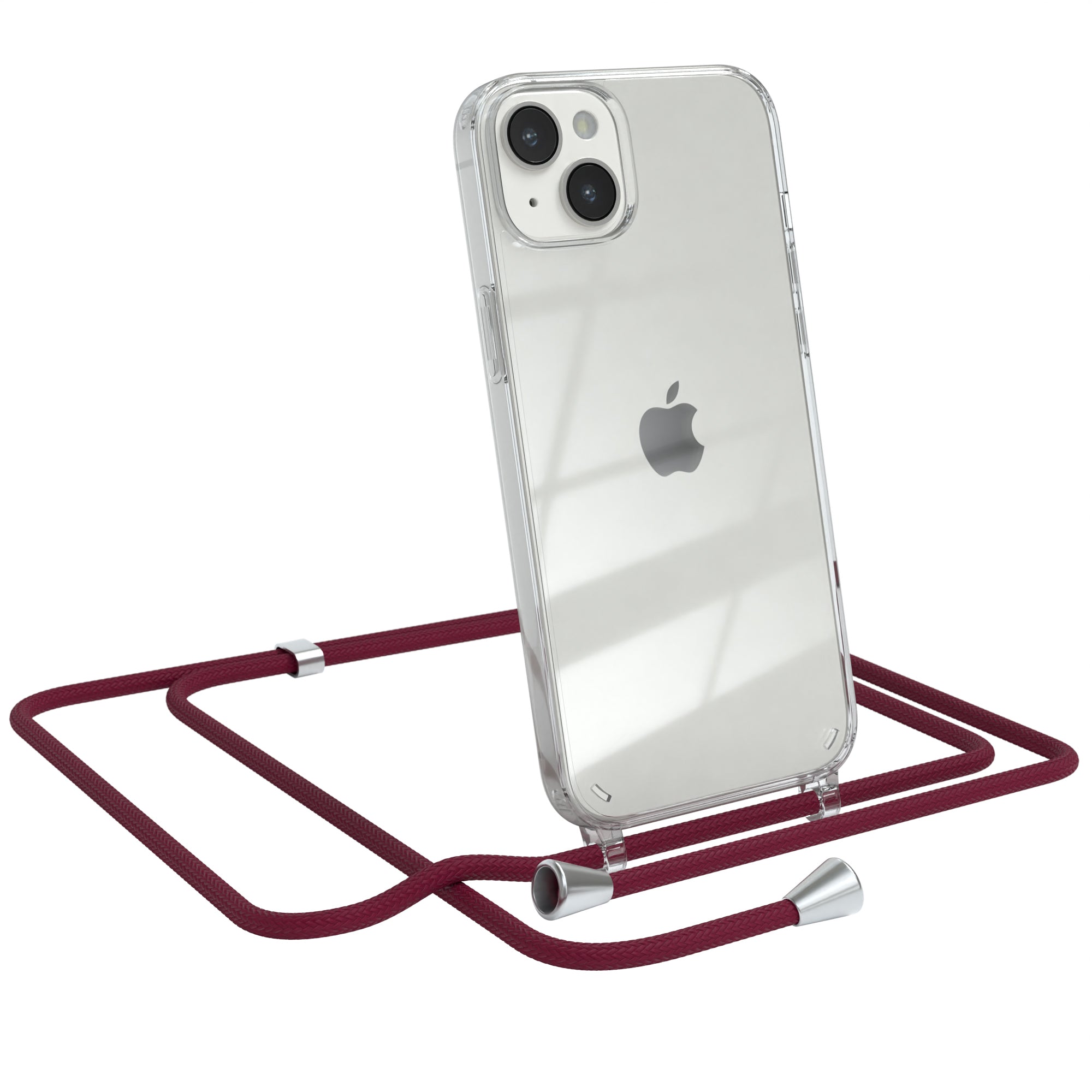 iPhone 14 Plus transparente Hülle + Kordel