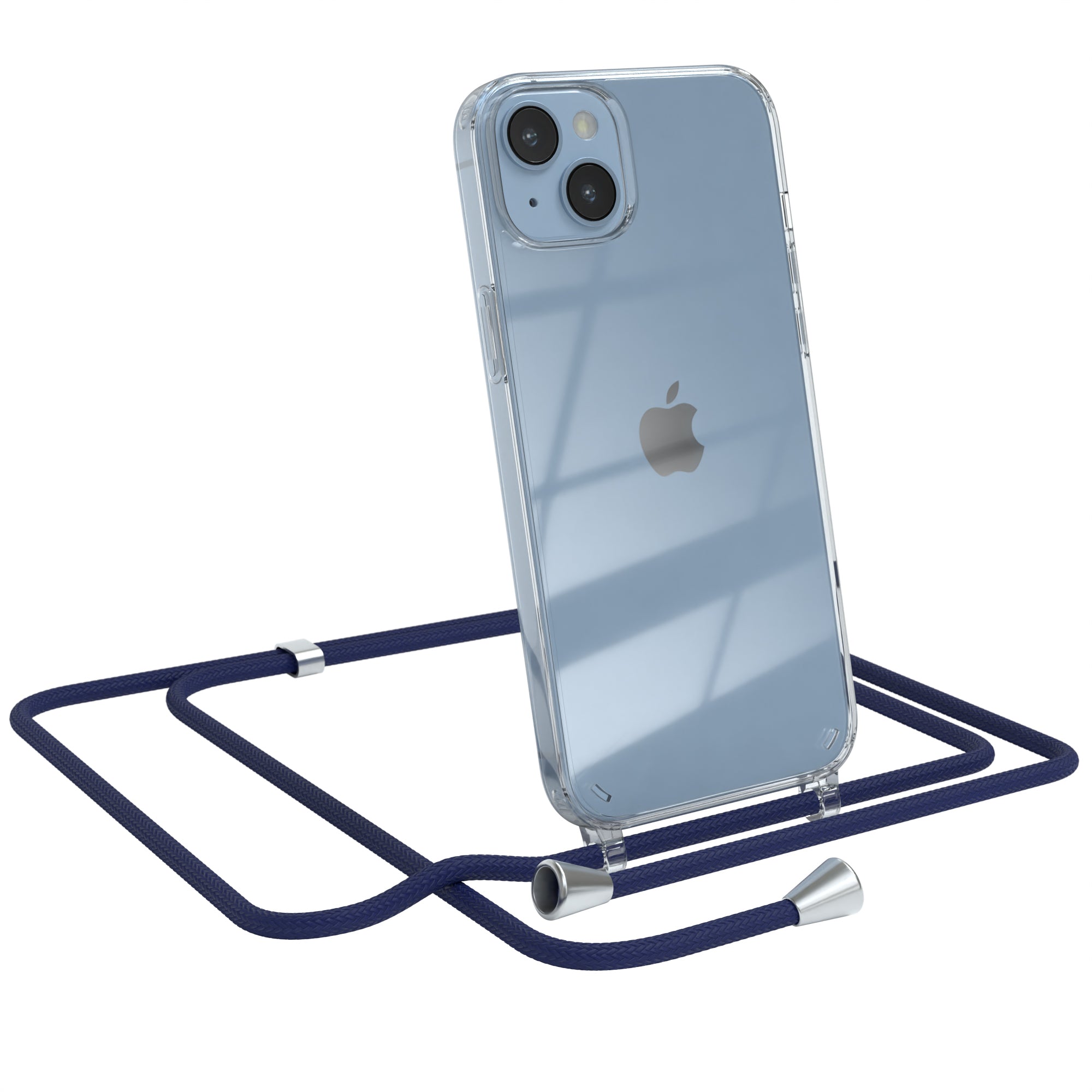 iPhone 14 Plus transparente Hülle + Kordel