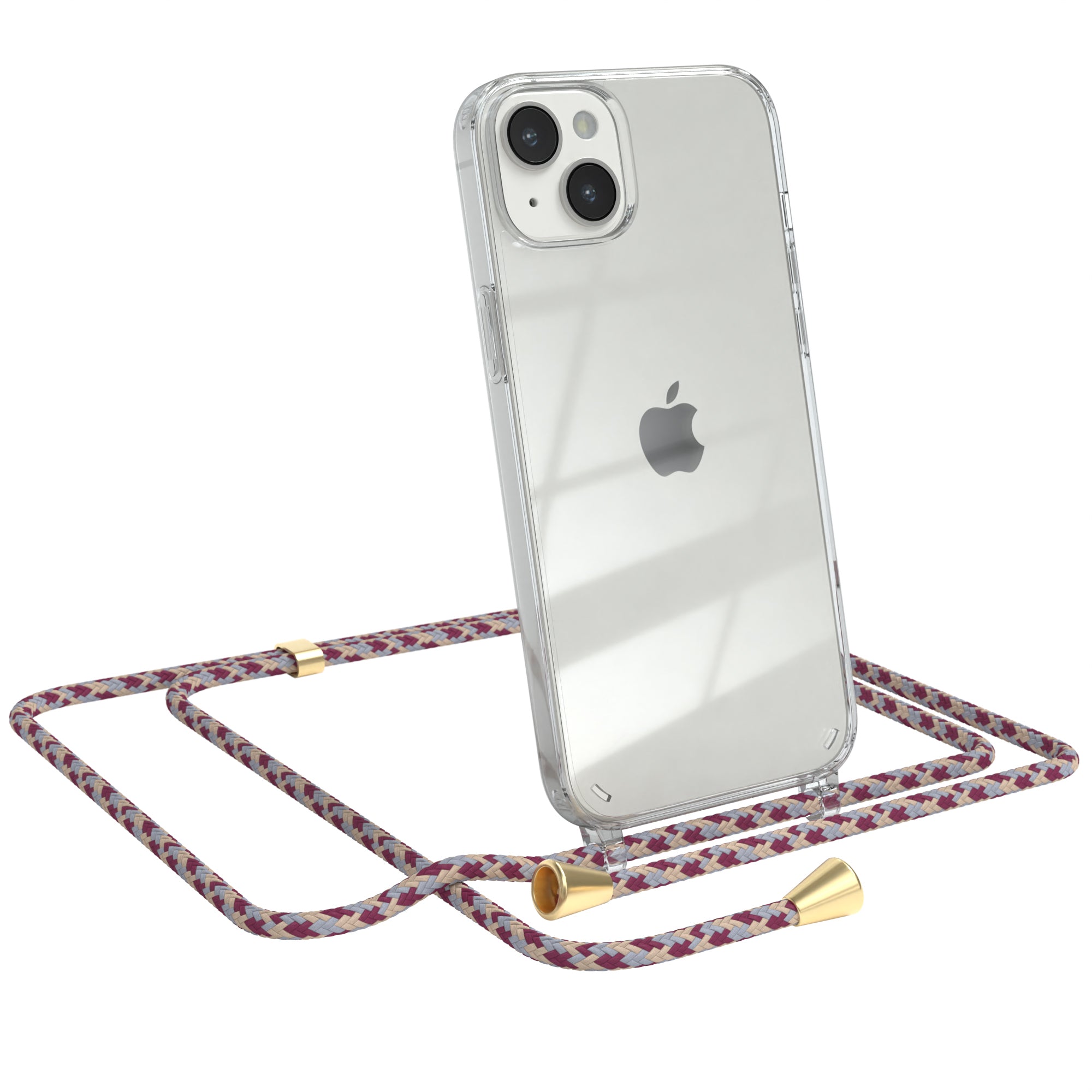 iPhone 14 Plus transparente Hülle + Kordel